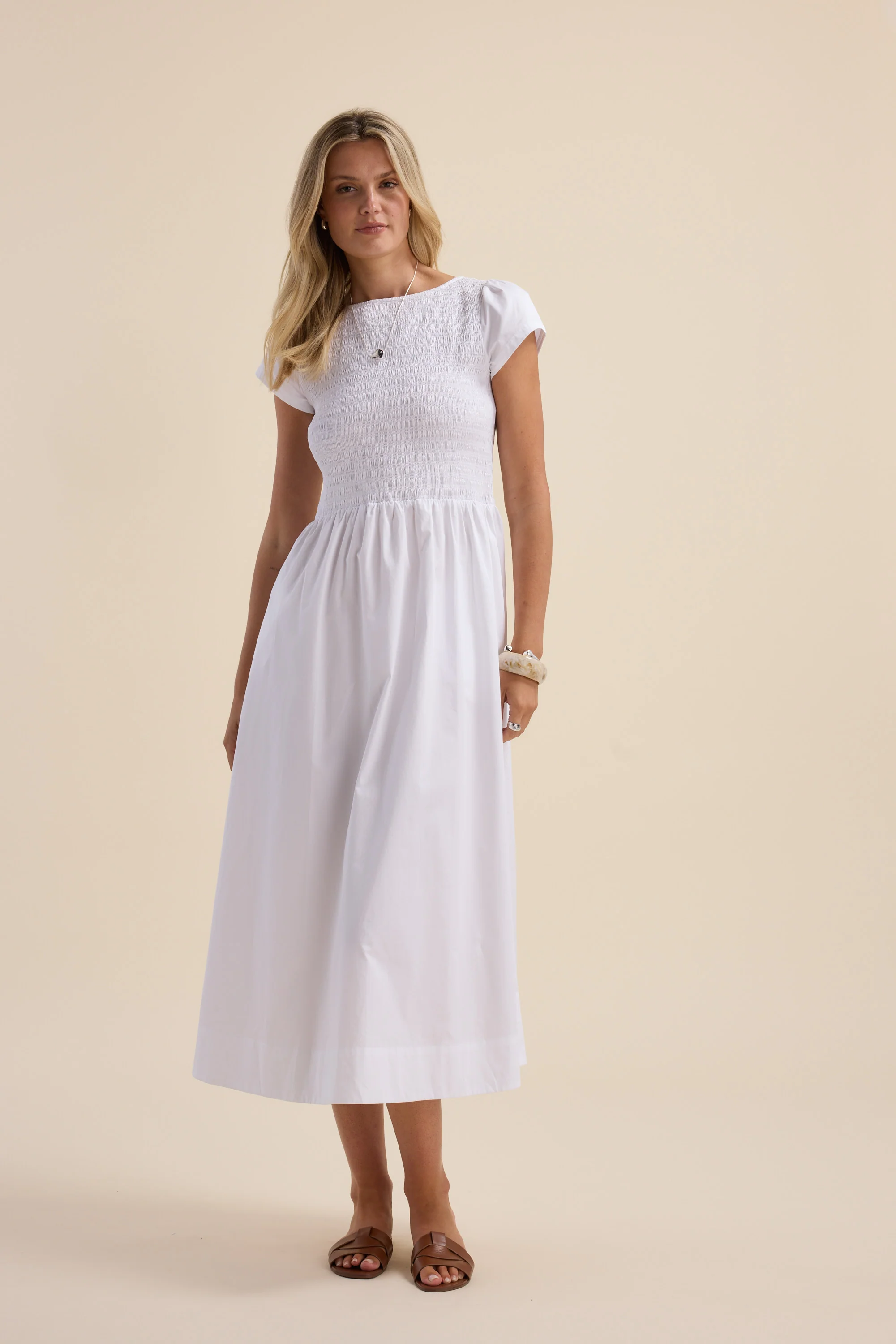 Abby Shirred Bodice Dress - Image 4