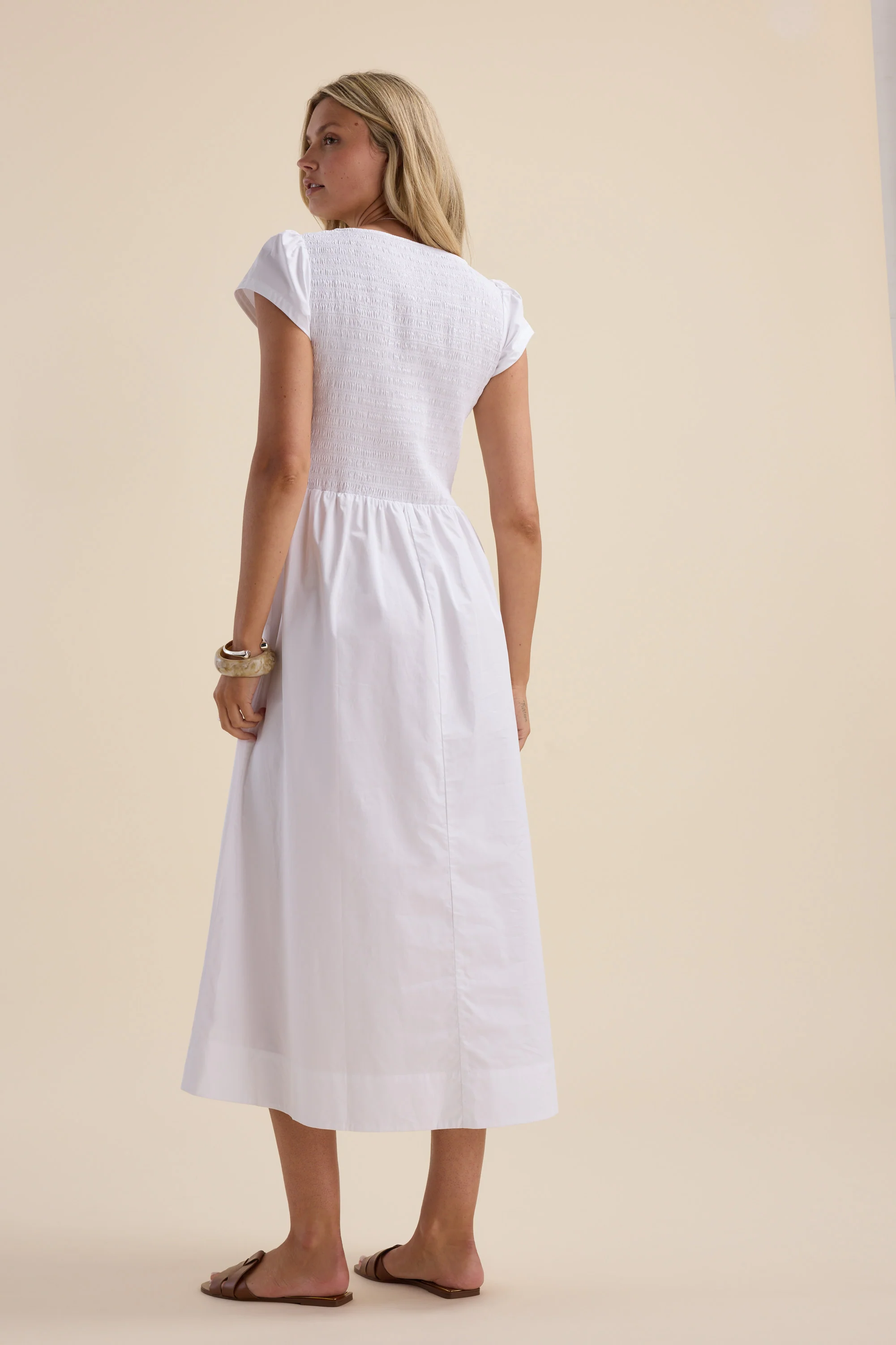 Abby Shirred Bodice Dress - Image 6