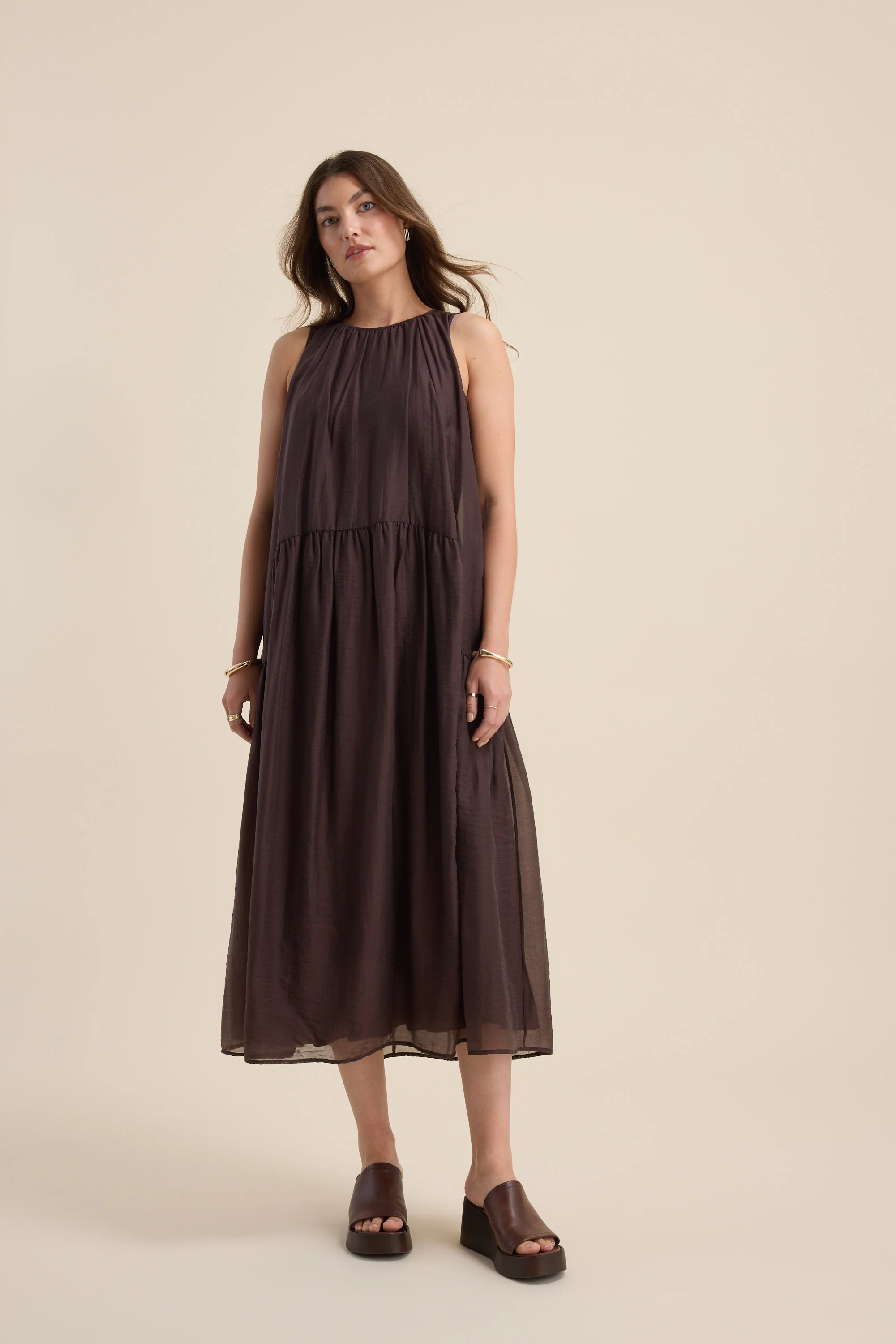 Alana Gather Detail Dress - Image 4