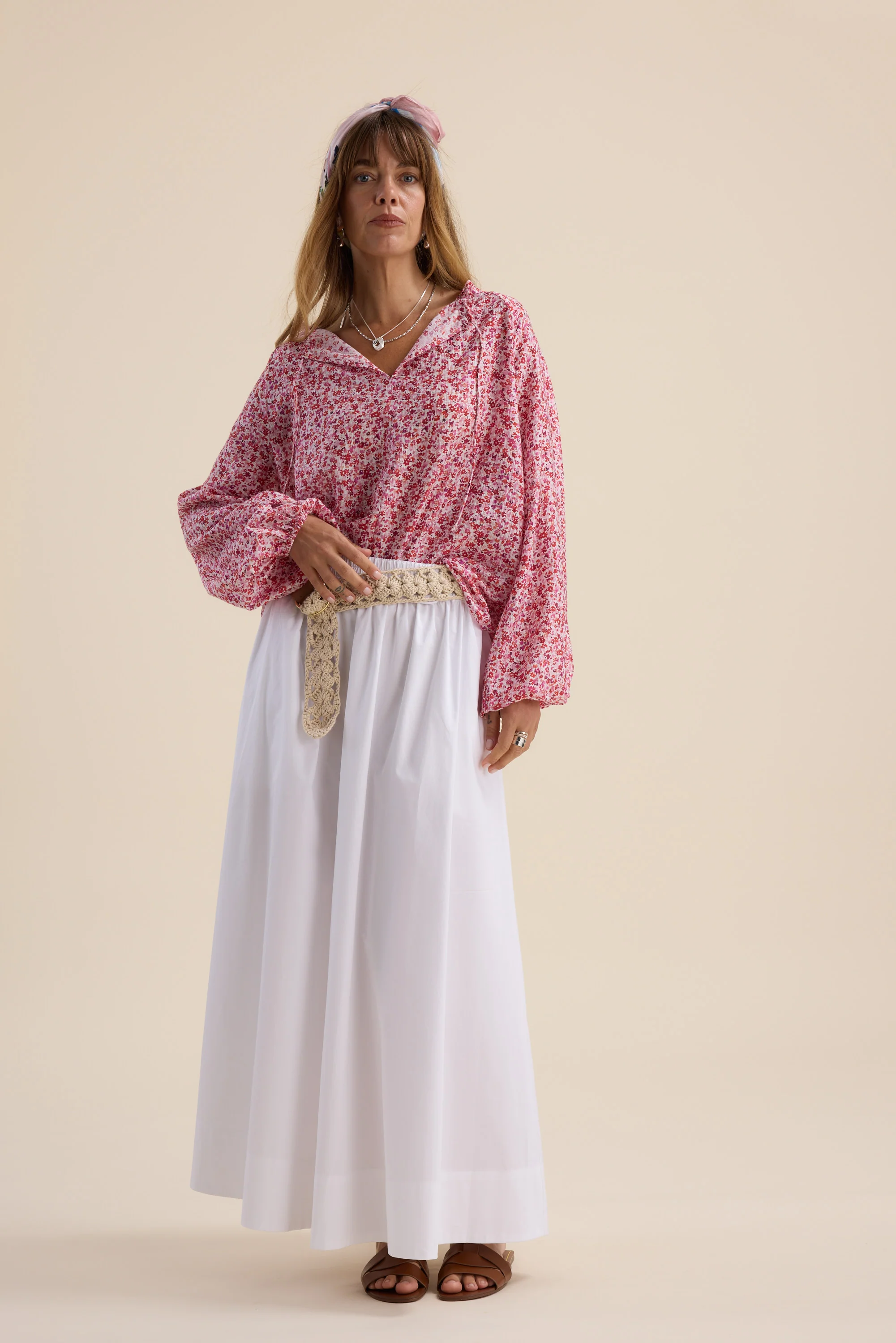 Alana Tie Neck Blouse - Image 4