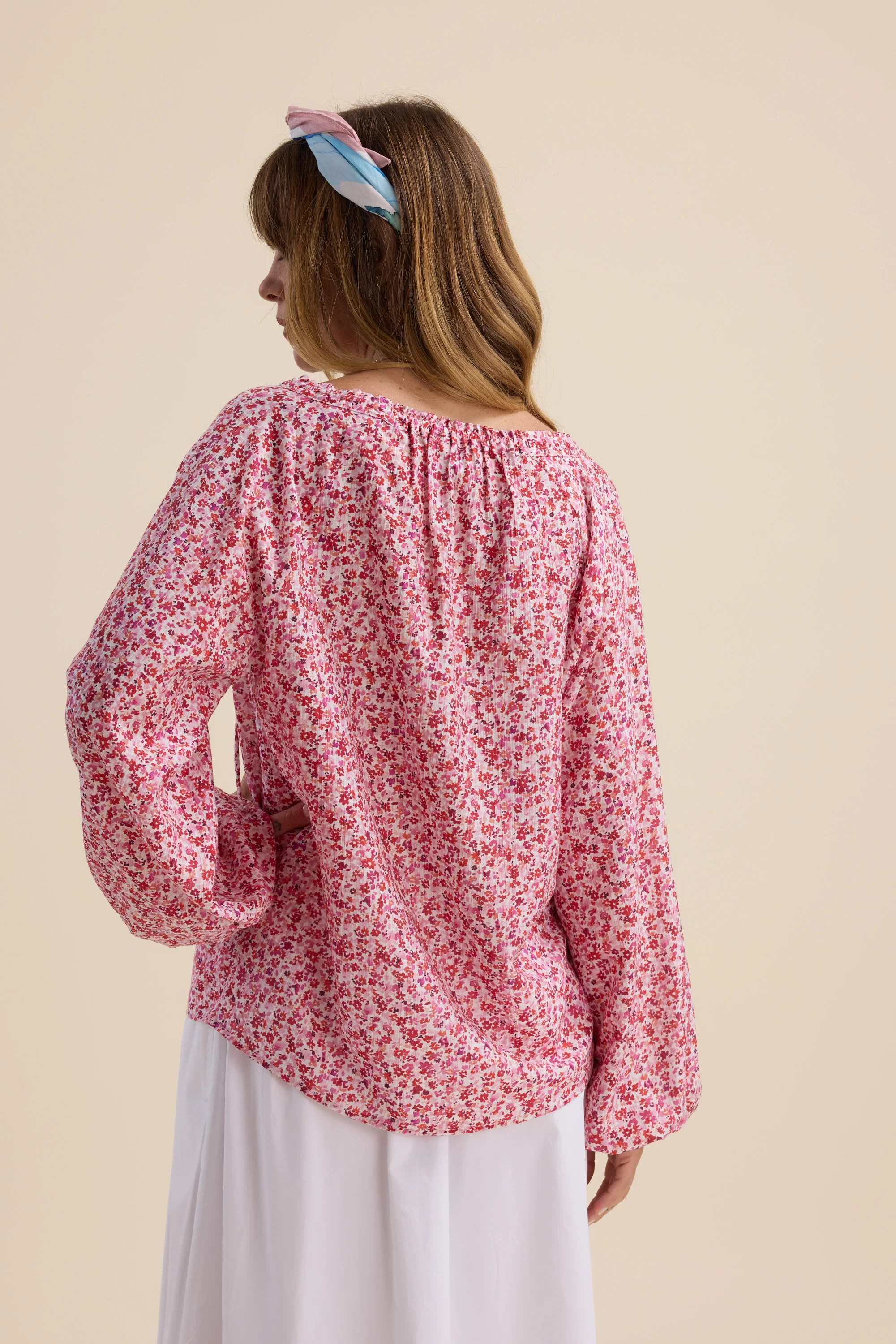 Alana Tie Neck Blouse - Image 8