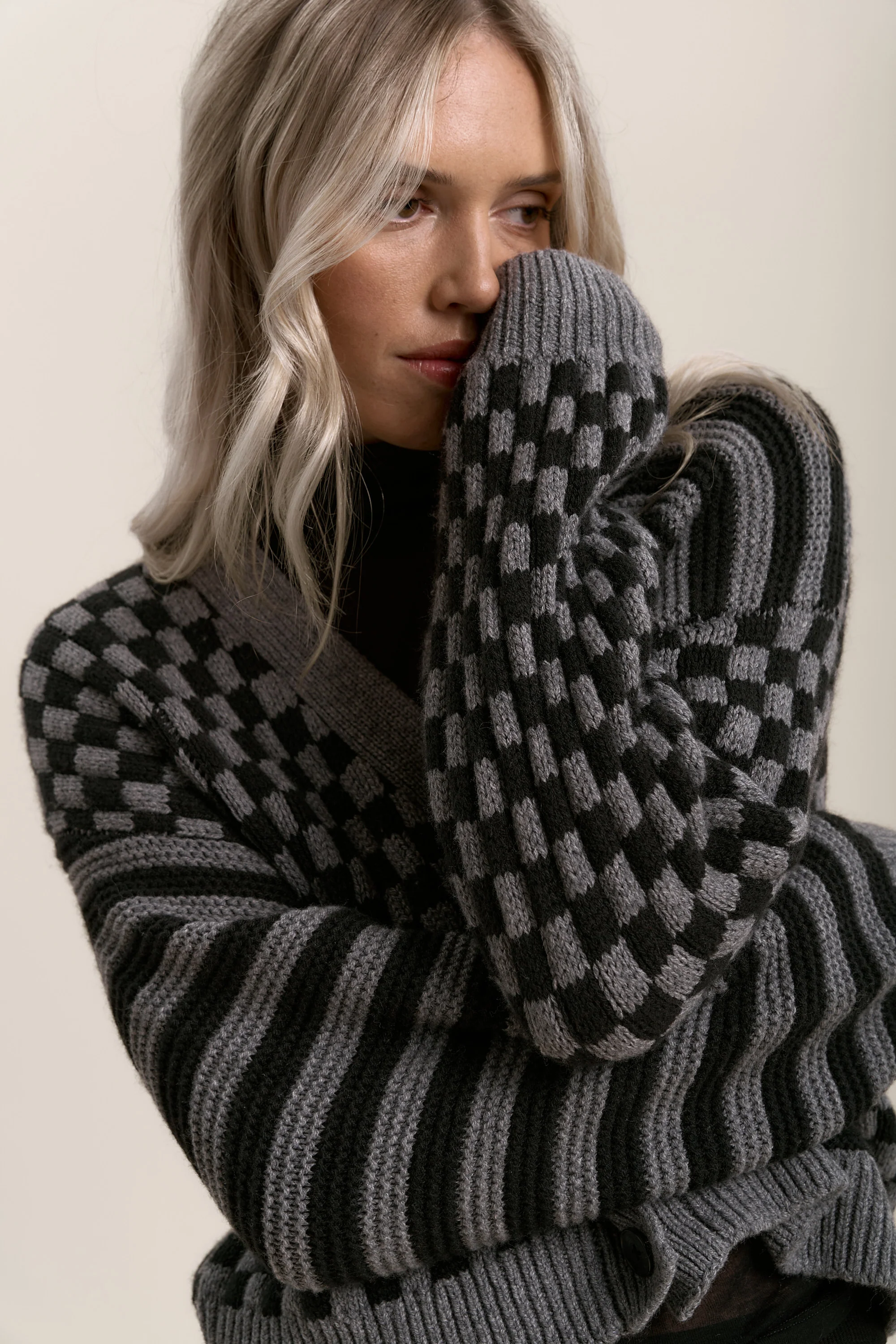 Alice Knit Detail Cardigan - Image 2