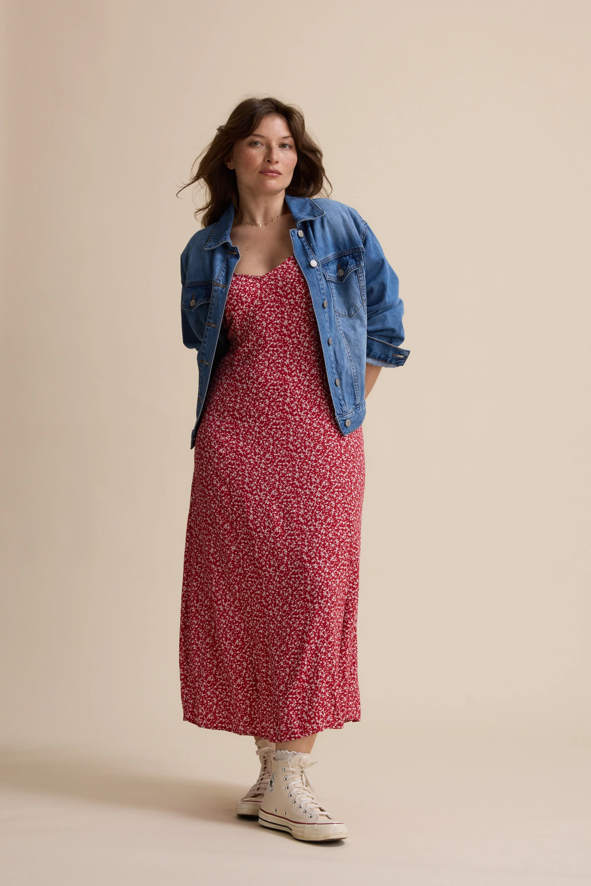Anita Puff Sleeve Midi Dress - Image 7