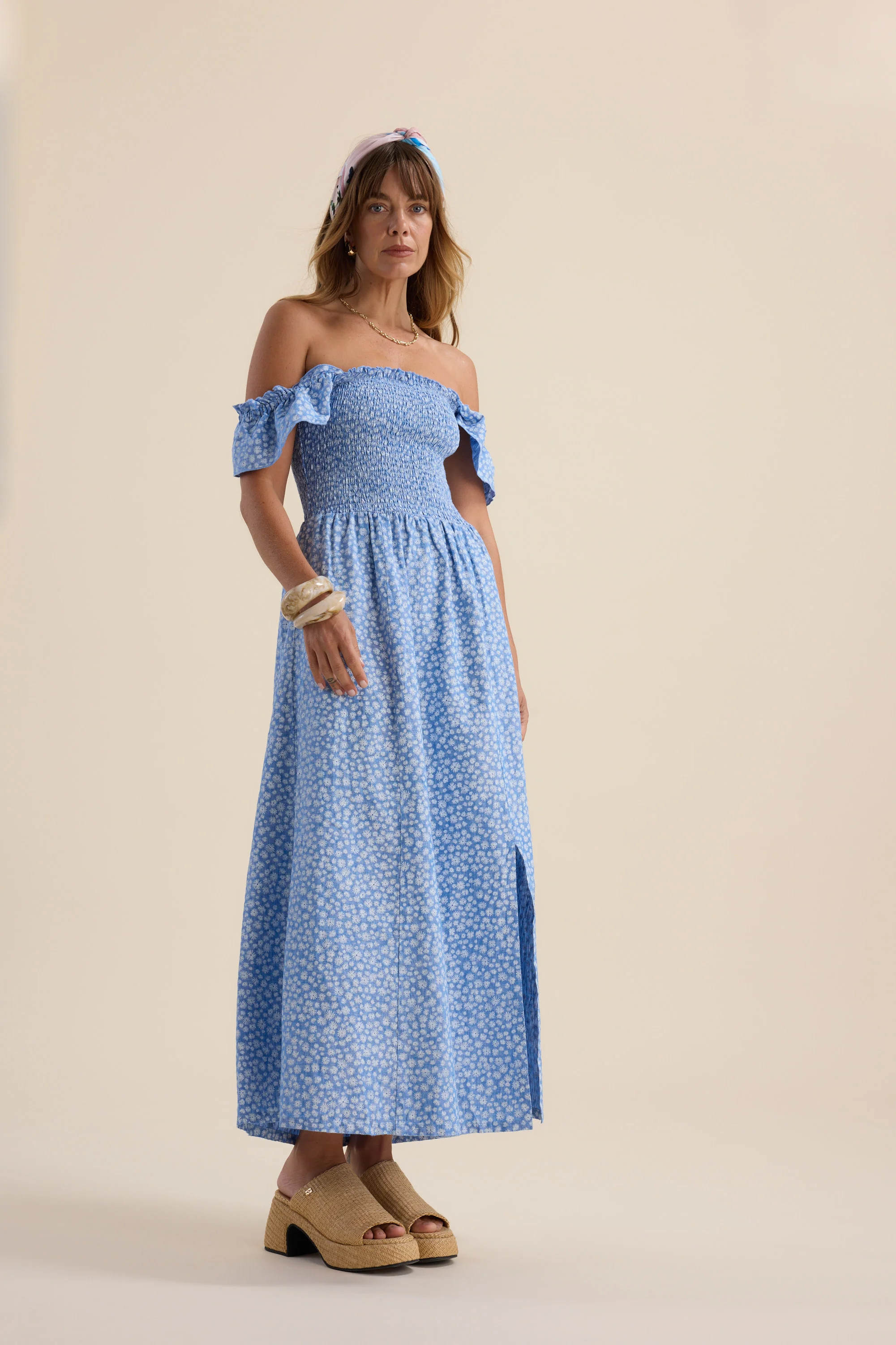 Anna Shirred Bodice Dress - Image 4