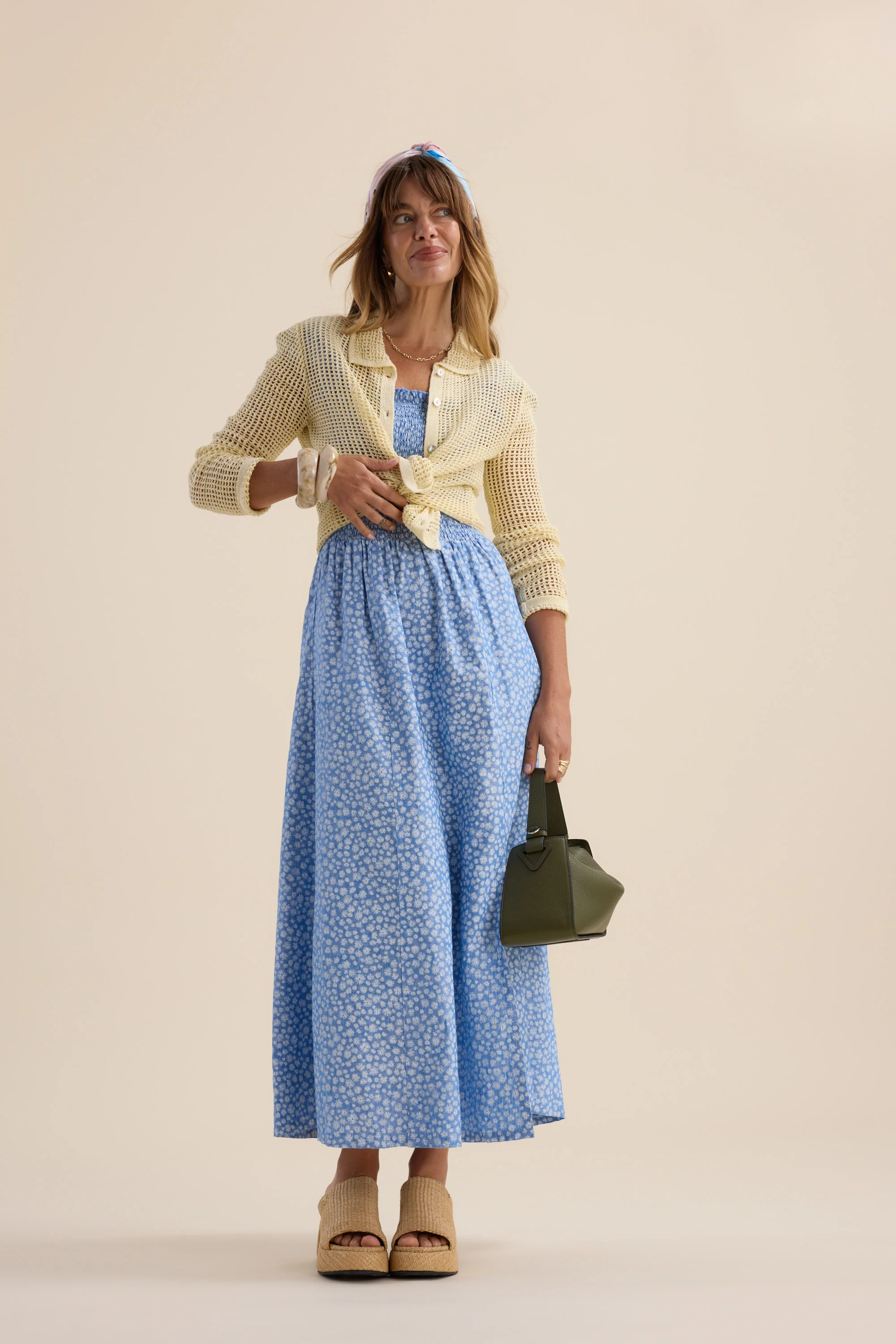 Anna Shirred Bodice Dress - Image 6