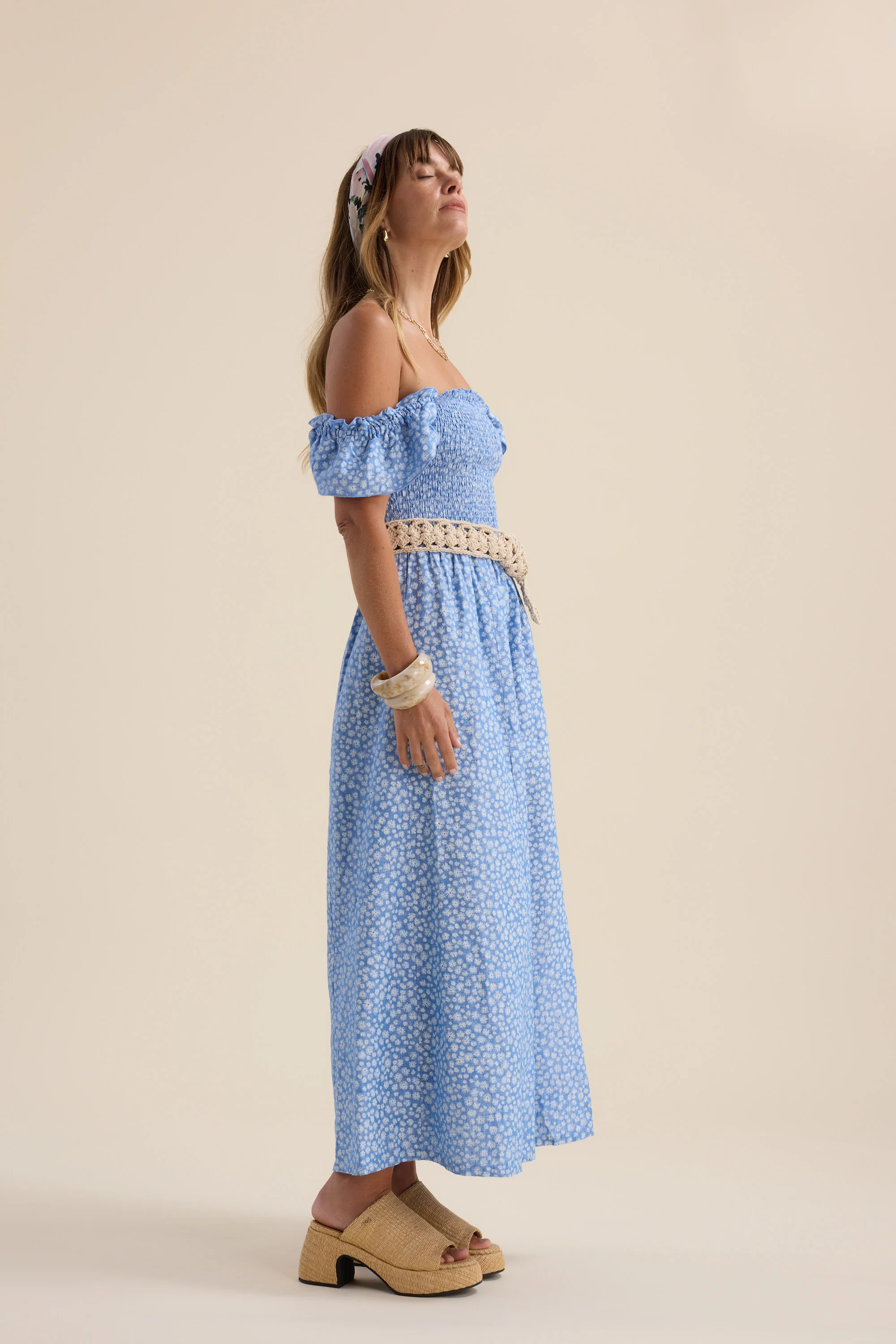 Anna Shirred Bodice Dress - Image 7