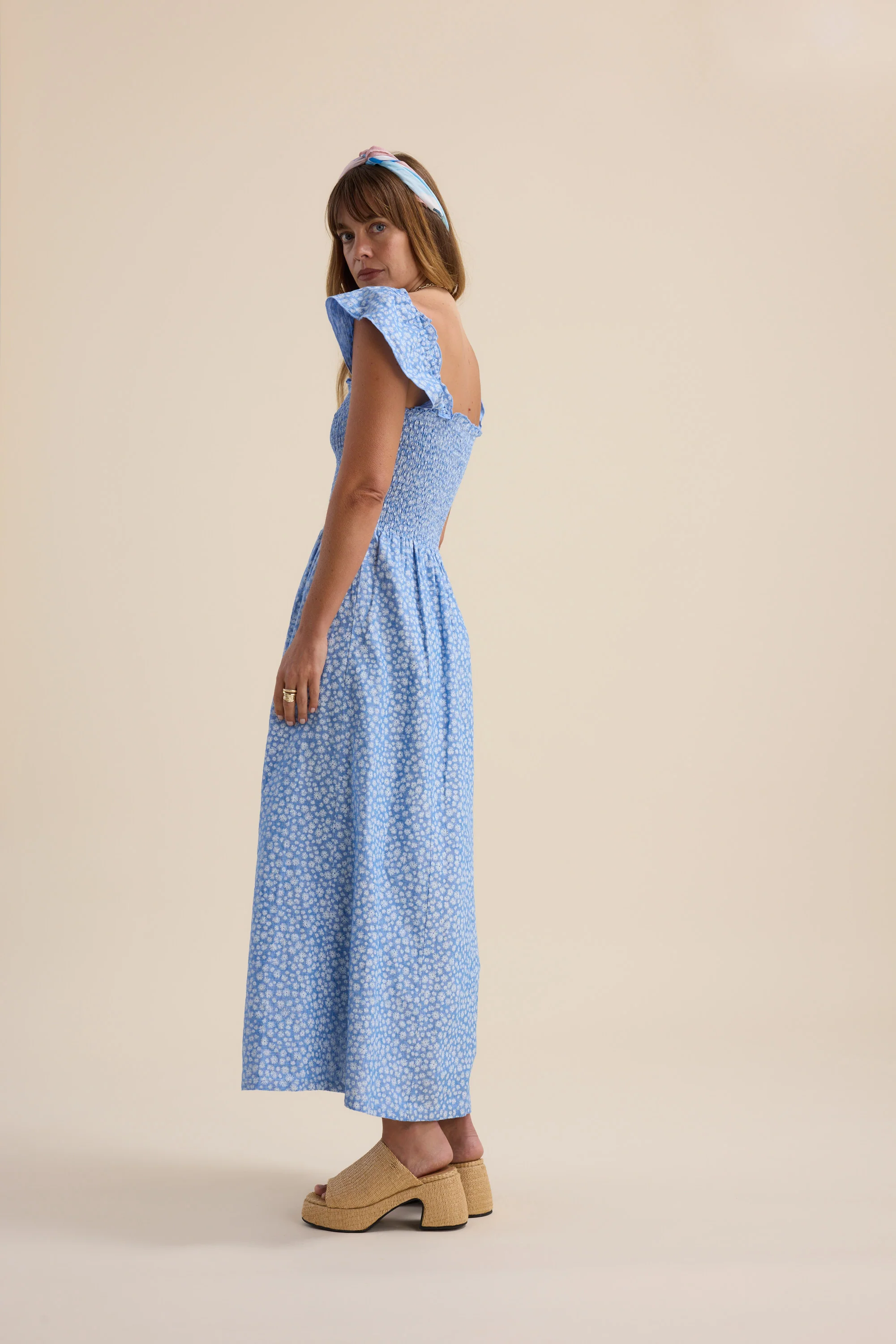 Anna Shirred Bodice Dress - Image 8