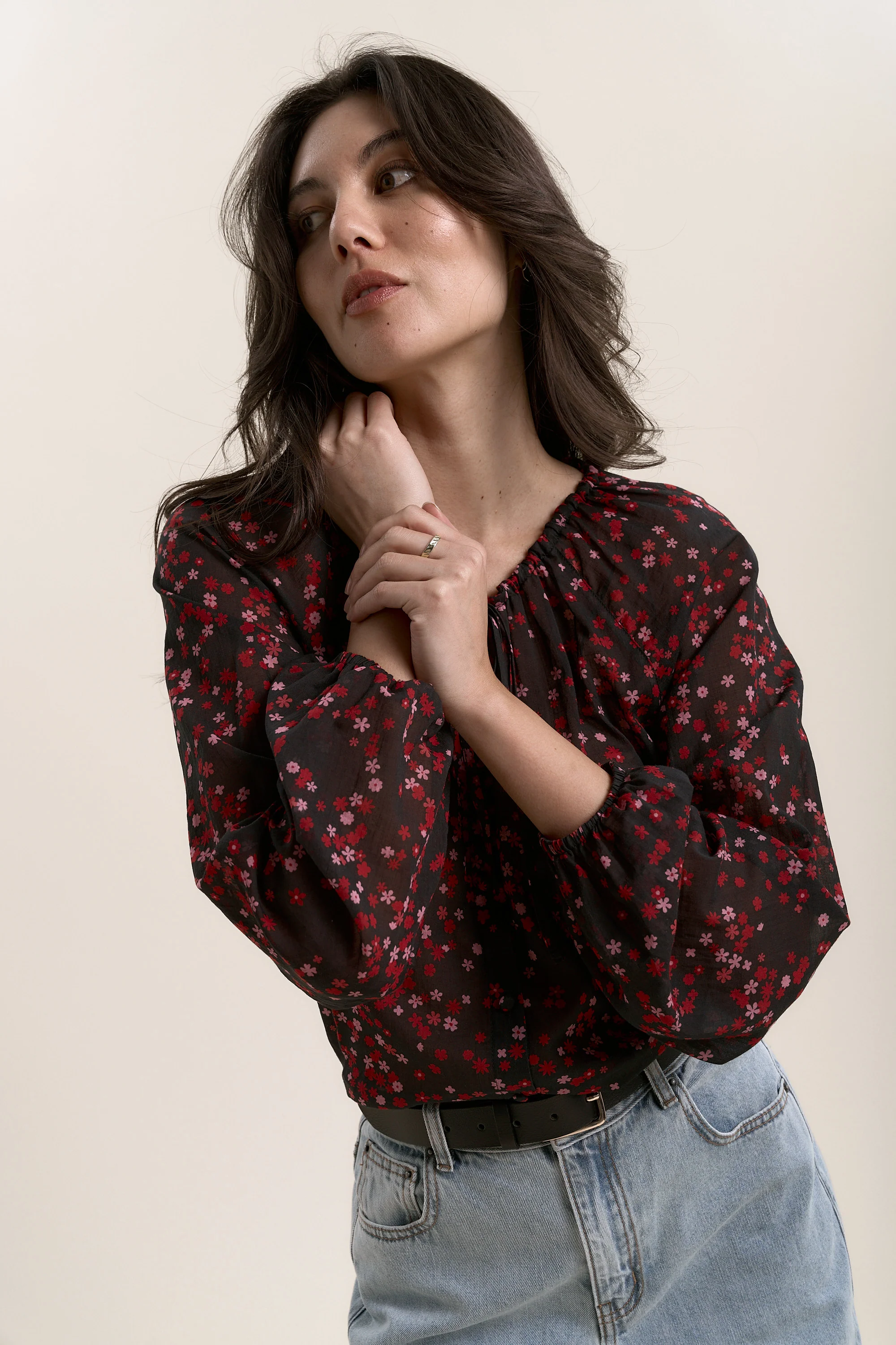 Annabelle Tie Neck Top - Image 4