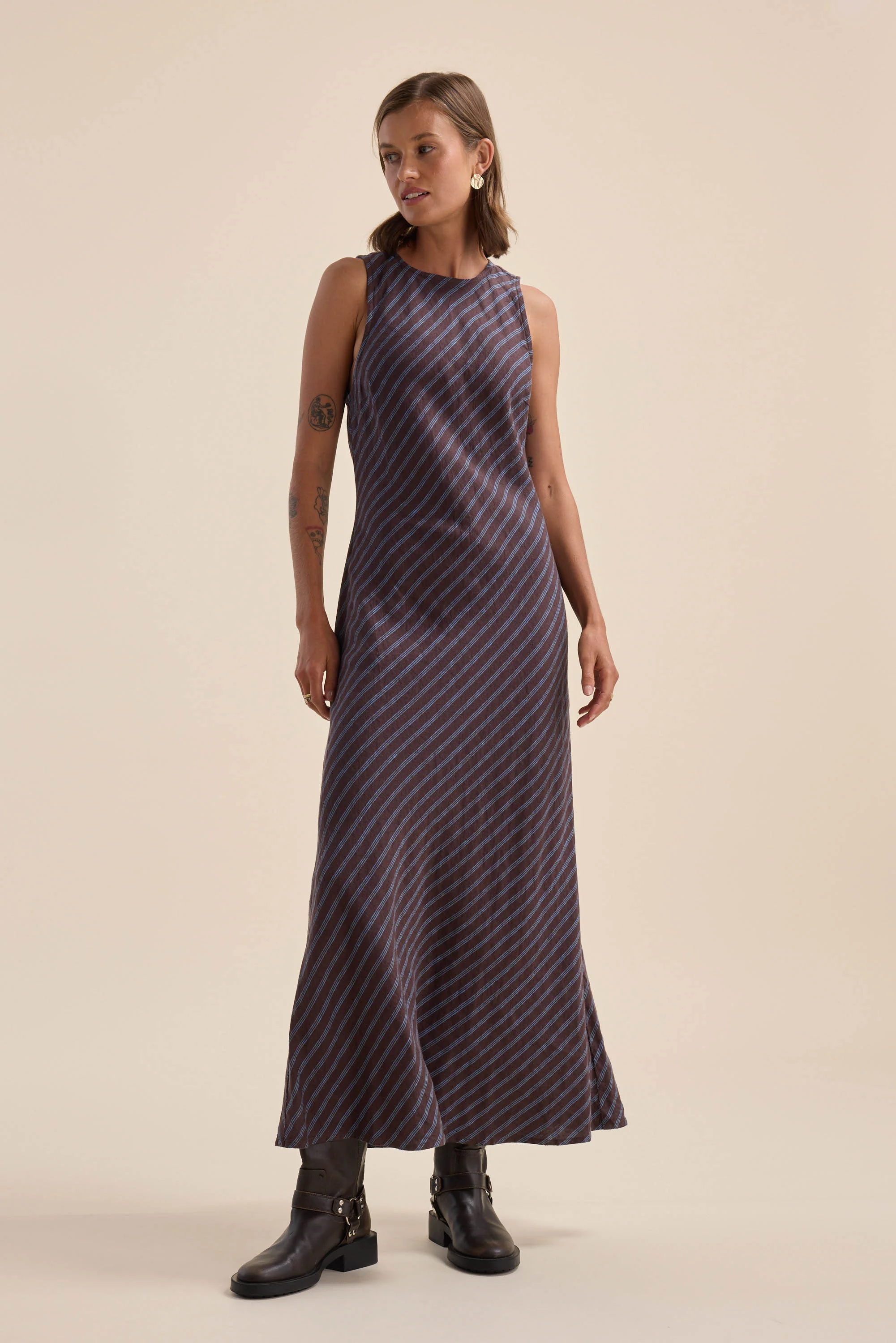 Athena Bias Cut Dress - Image 3