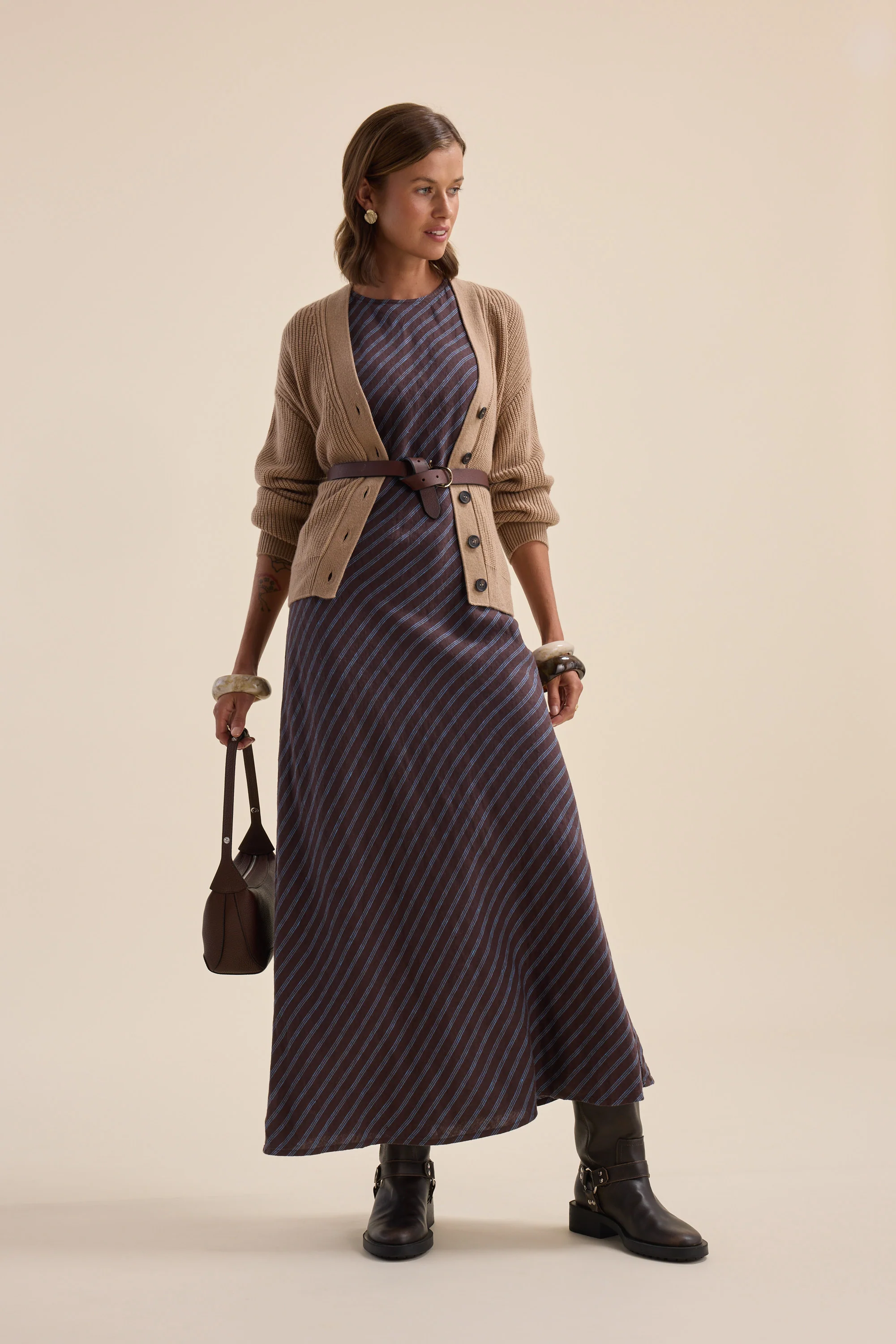 Athena Bias Cut Dress - Image 5