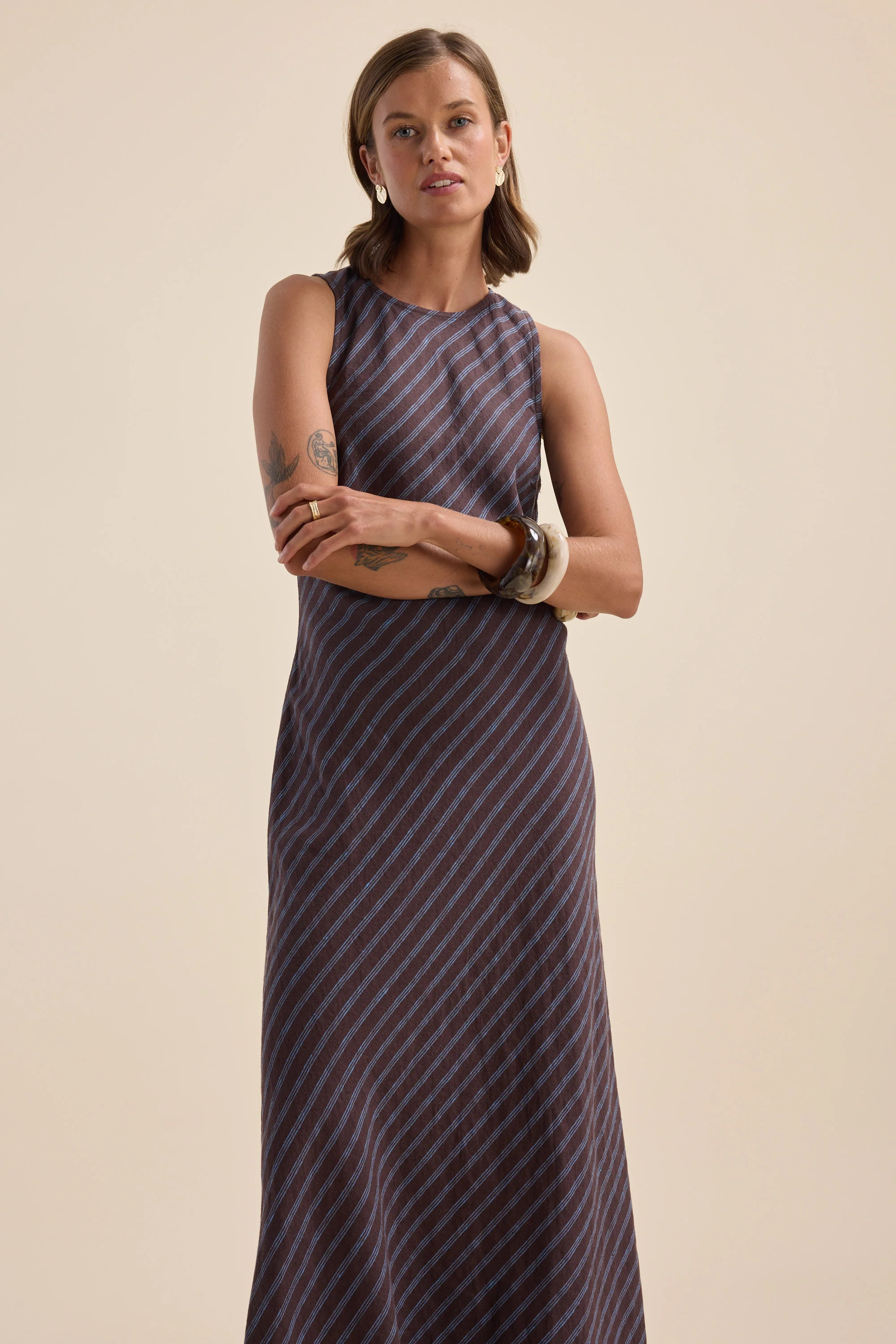 Athena Bias Cut Dress - Image 6