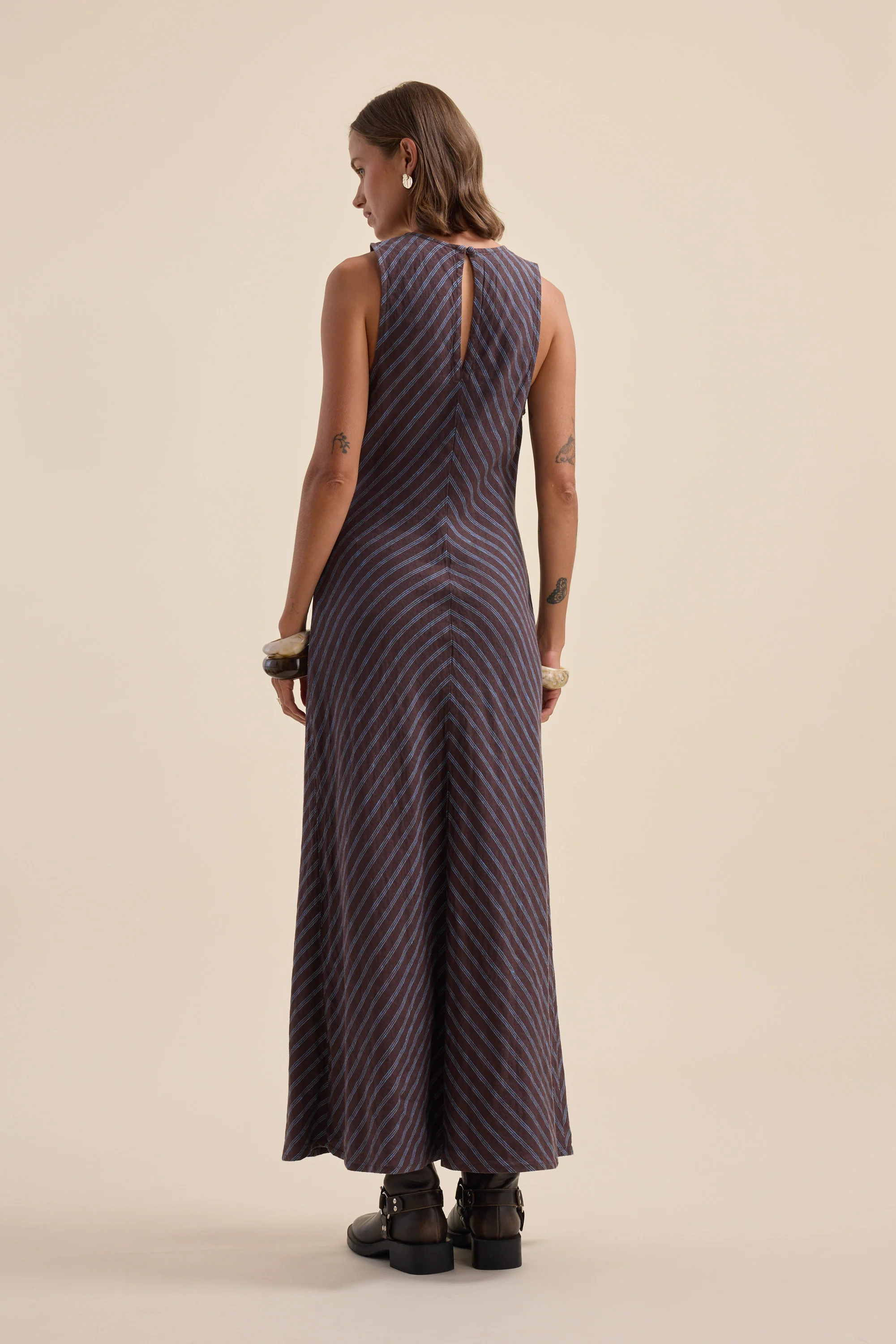 Athena Bias Cut Dress - Image 8