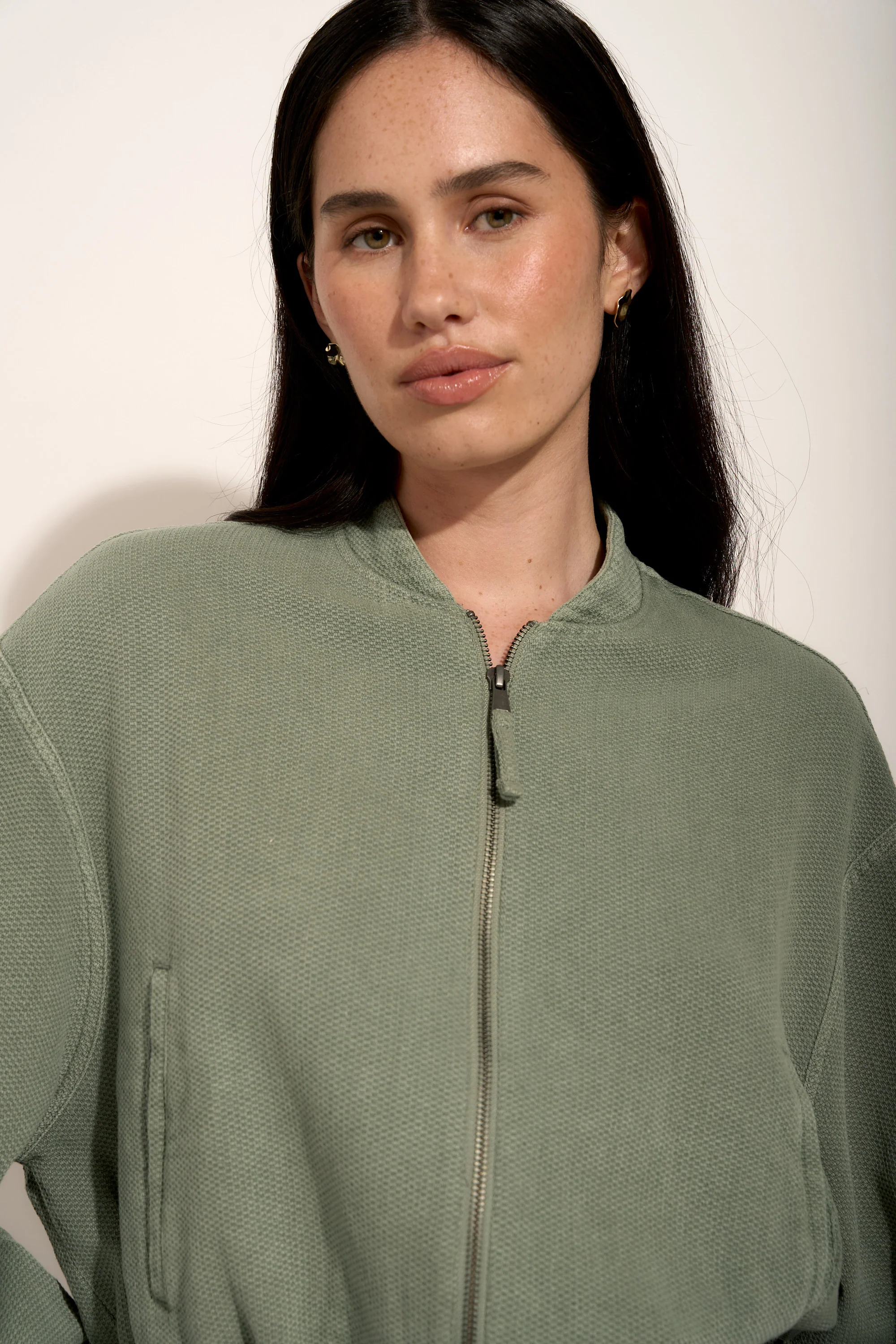 Blair Textured Bomber Jacket - Image 4