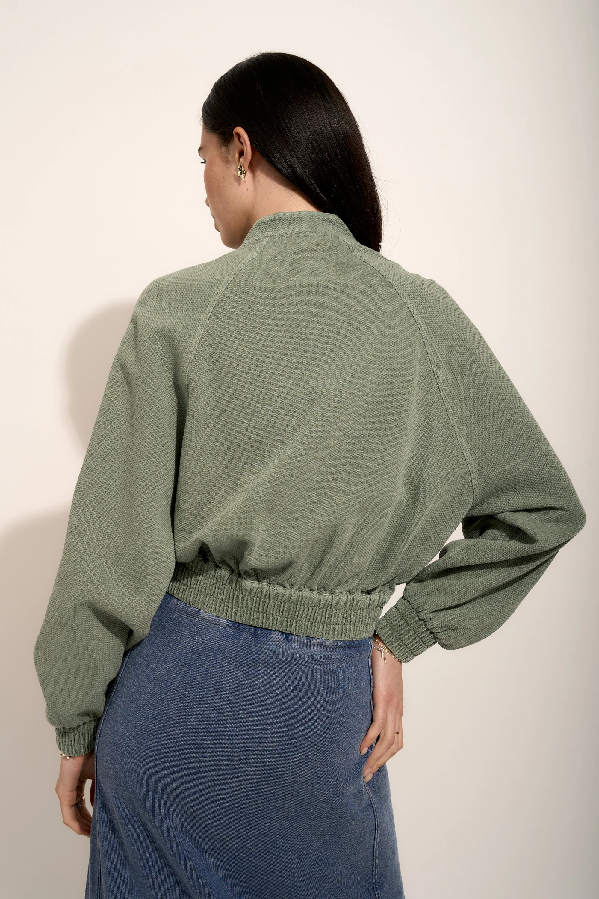 Blair Textured Bomber Jacket - Image 5