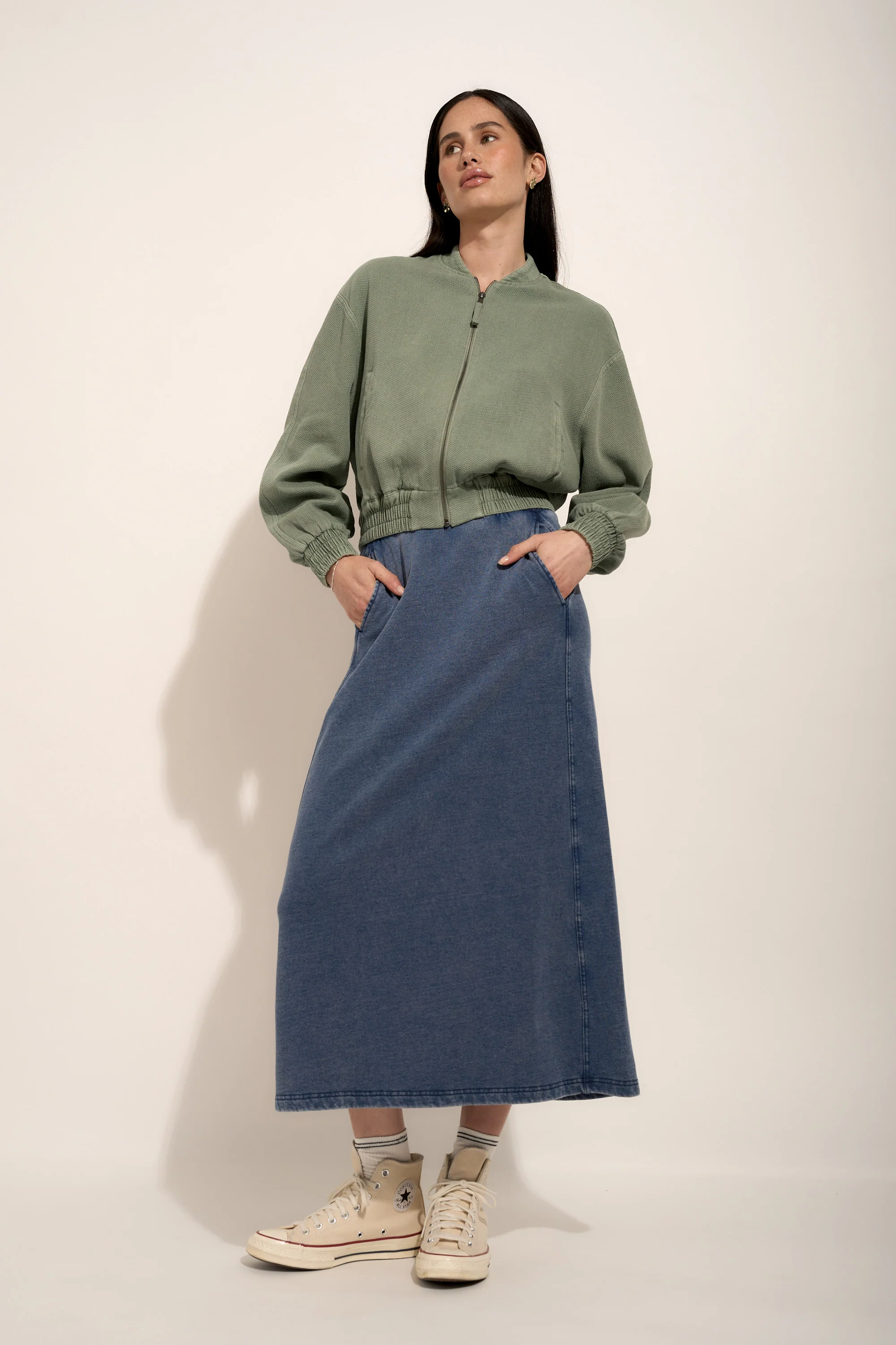 Blair Textured Bomber Jacket - Image 6