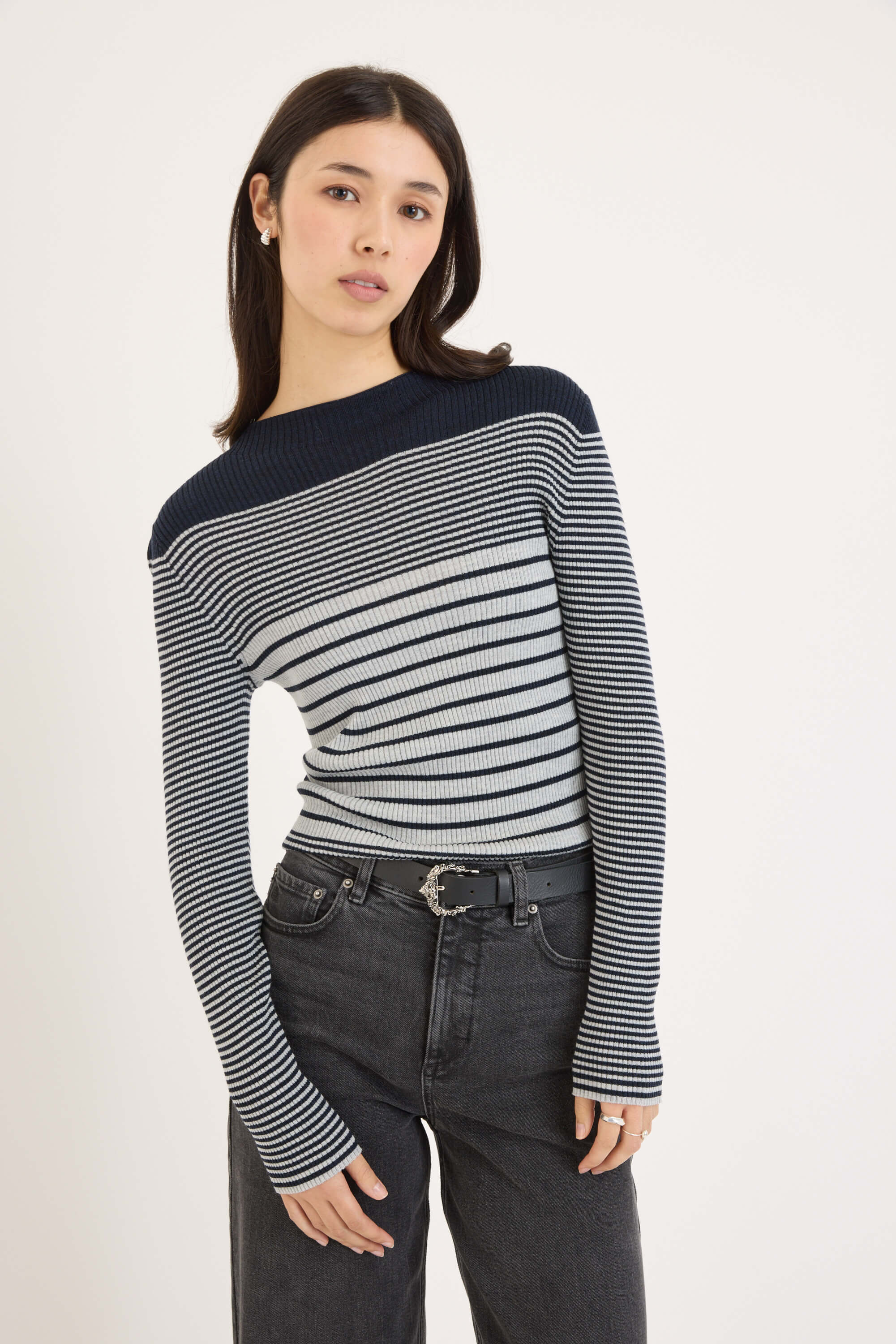 Bonnie ZQ Merino Striped Sweater - Image 4