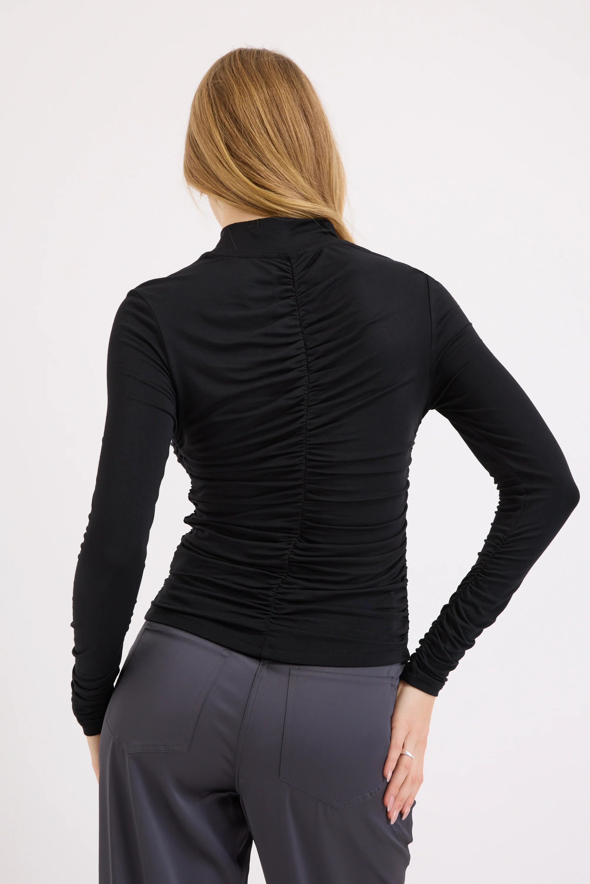 Britney Gathered Long Sleeve Tee - Image 5