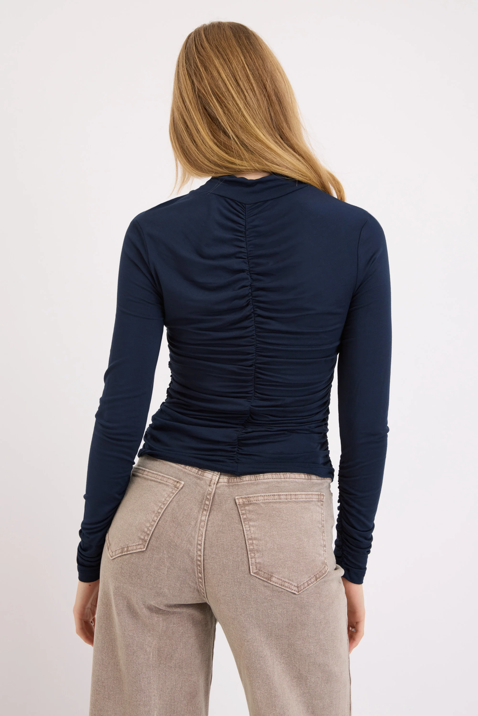 Britney Gathered Long Sleeve Tee - Image 5