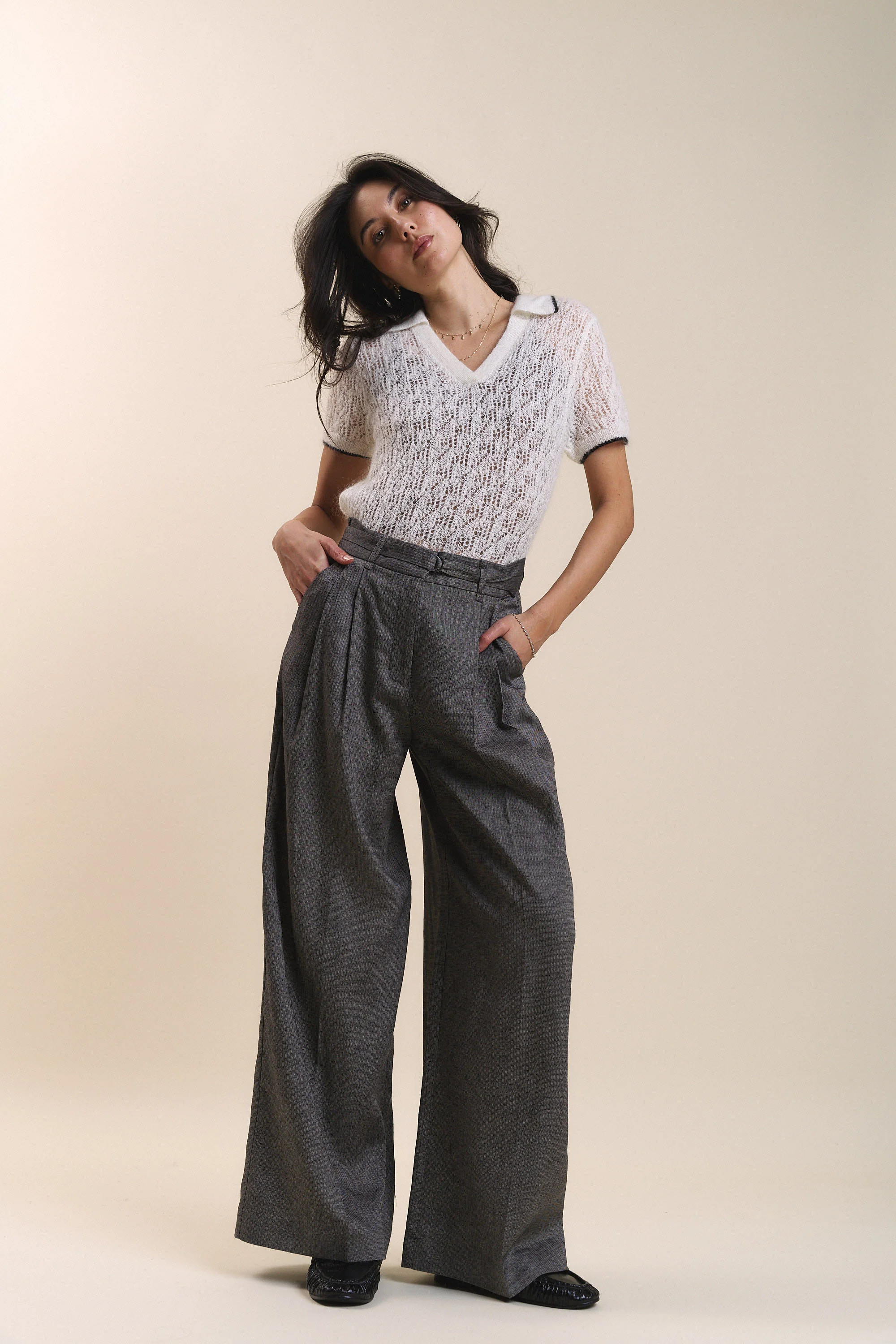 Cameron Pleat Detail Pant - Image 6