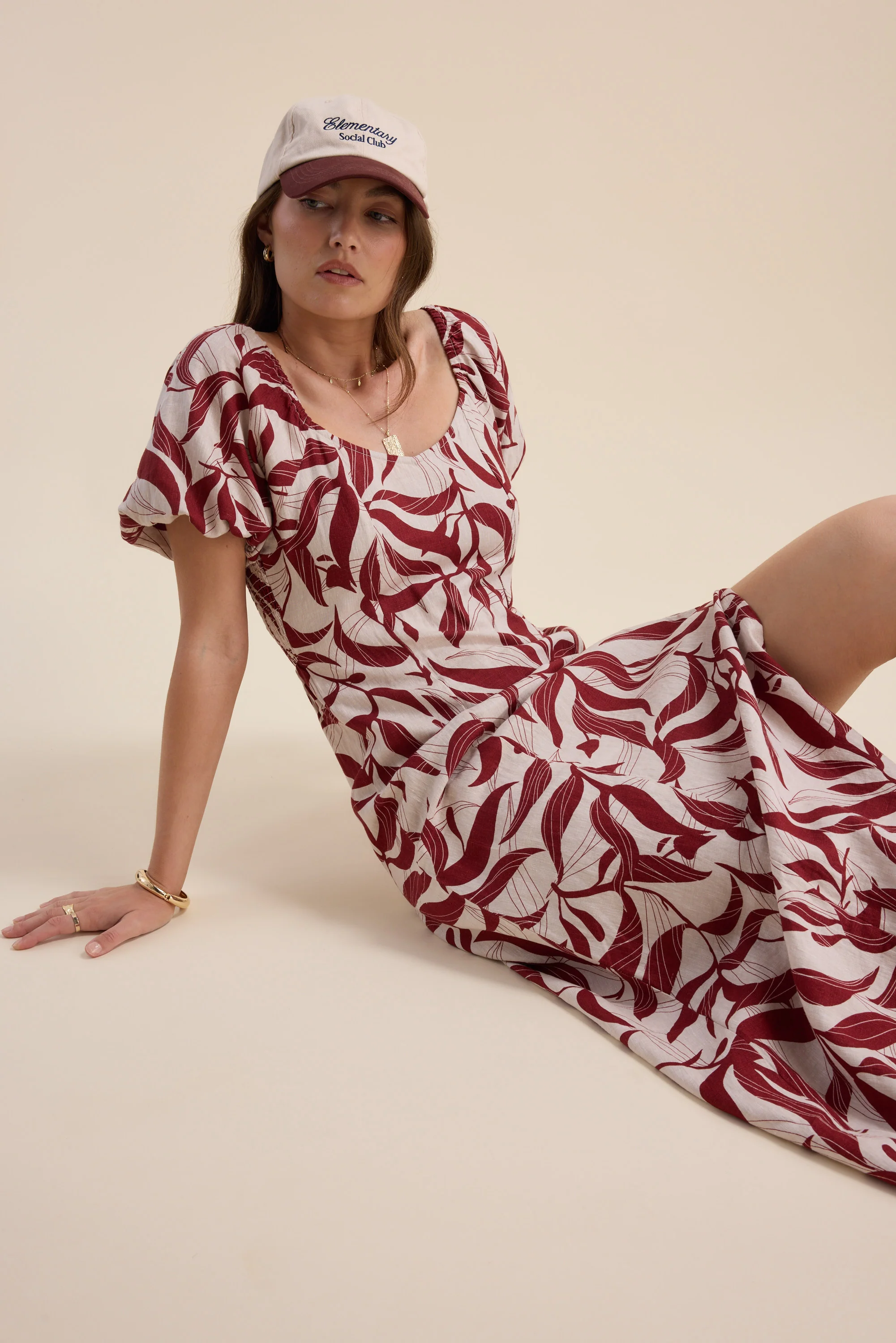 Camille Puff Sleeve Dress - Image 4