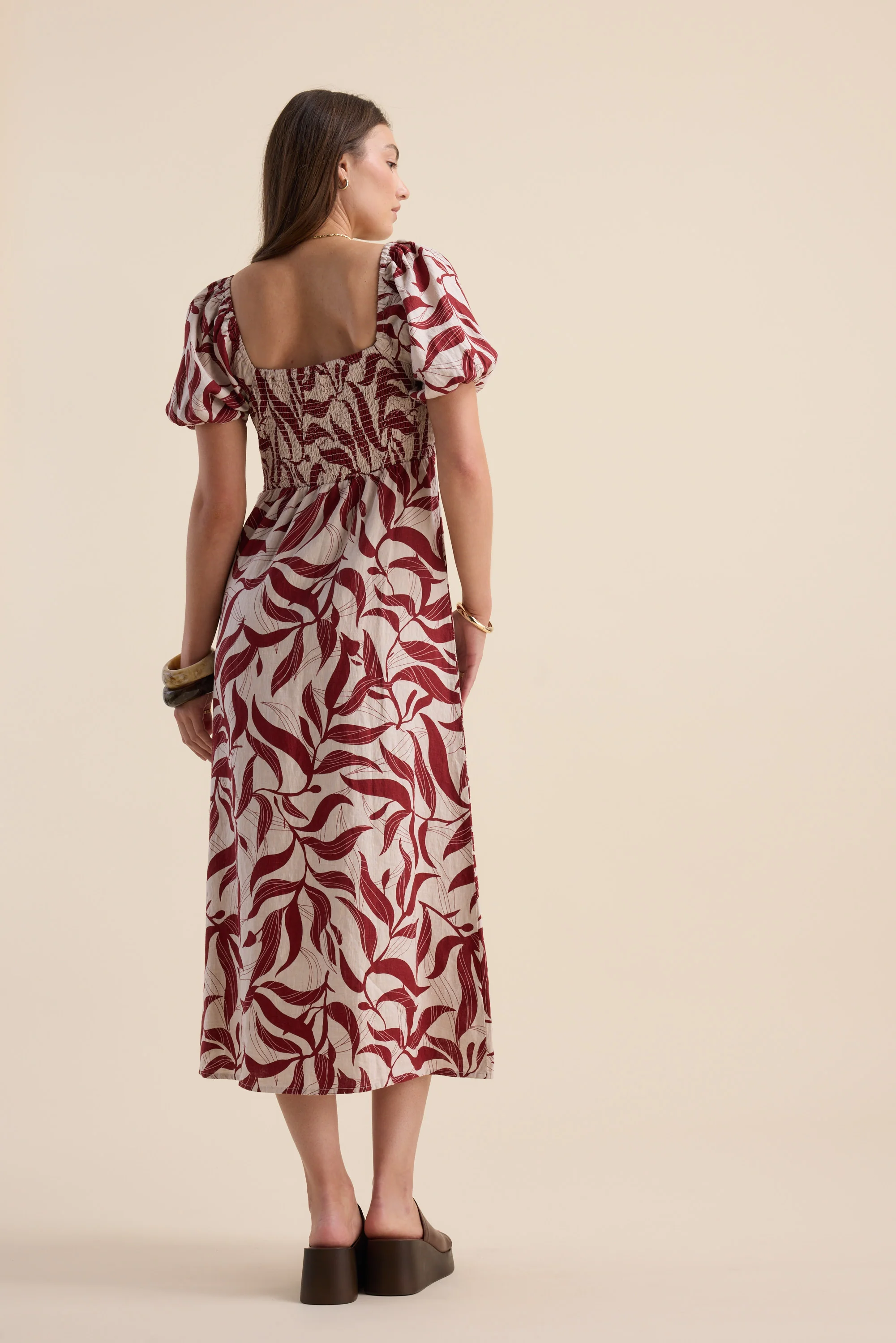 Camille Puff Sleeve Dress - Image 8