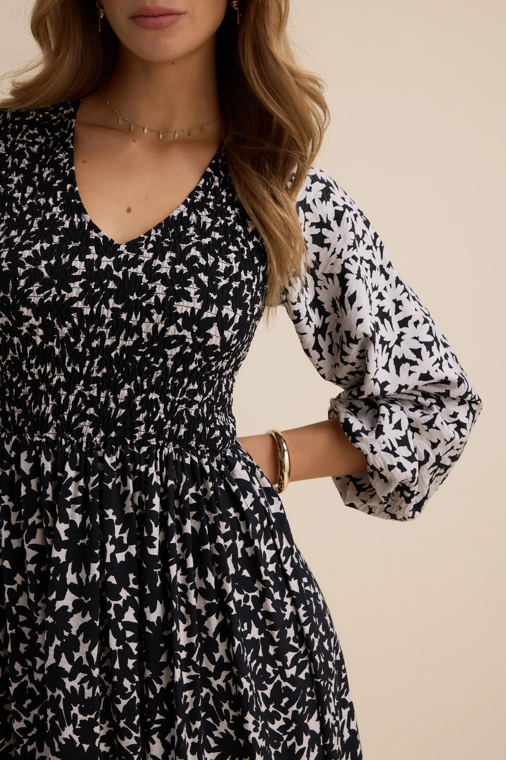 Camille Shirred Bodice Dress - Image 3