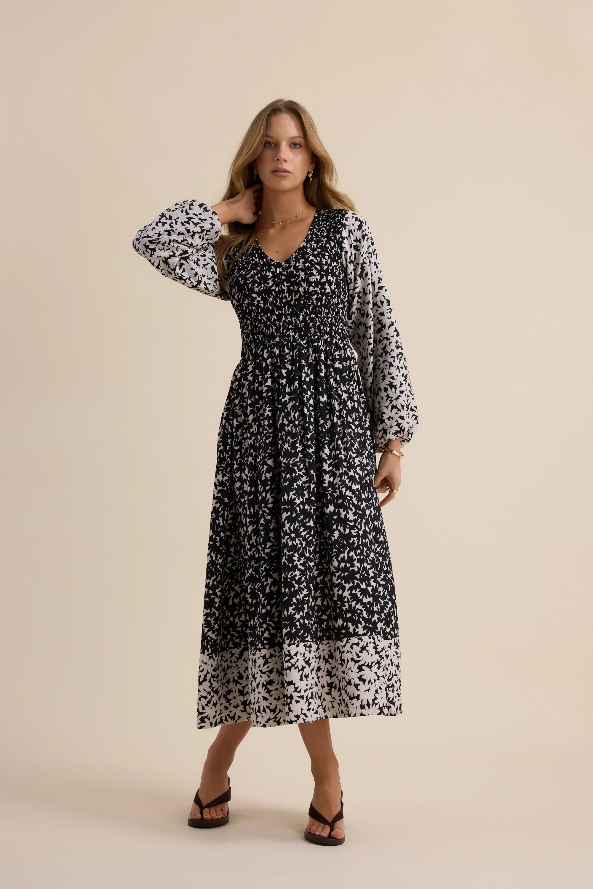 Camille Shirred Bodice Dress - Image 4