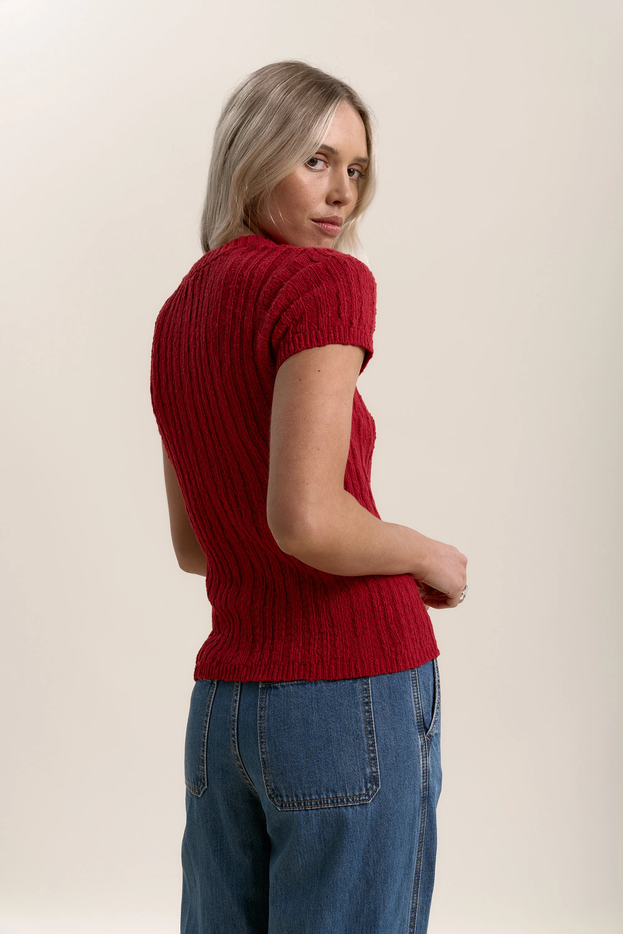 Charlie Textured Knit Tee - Image 4