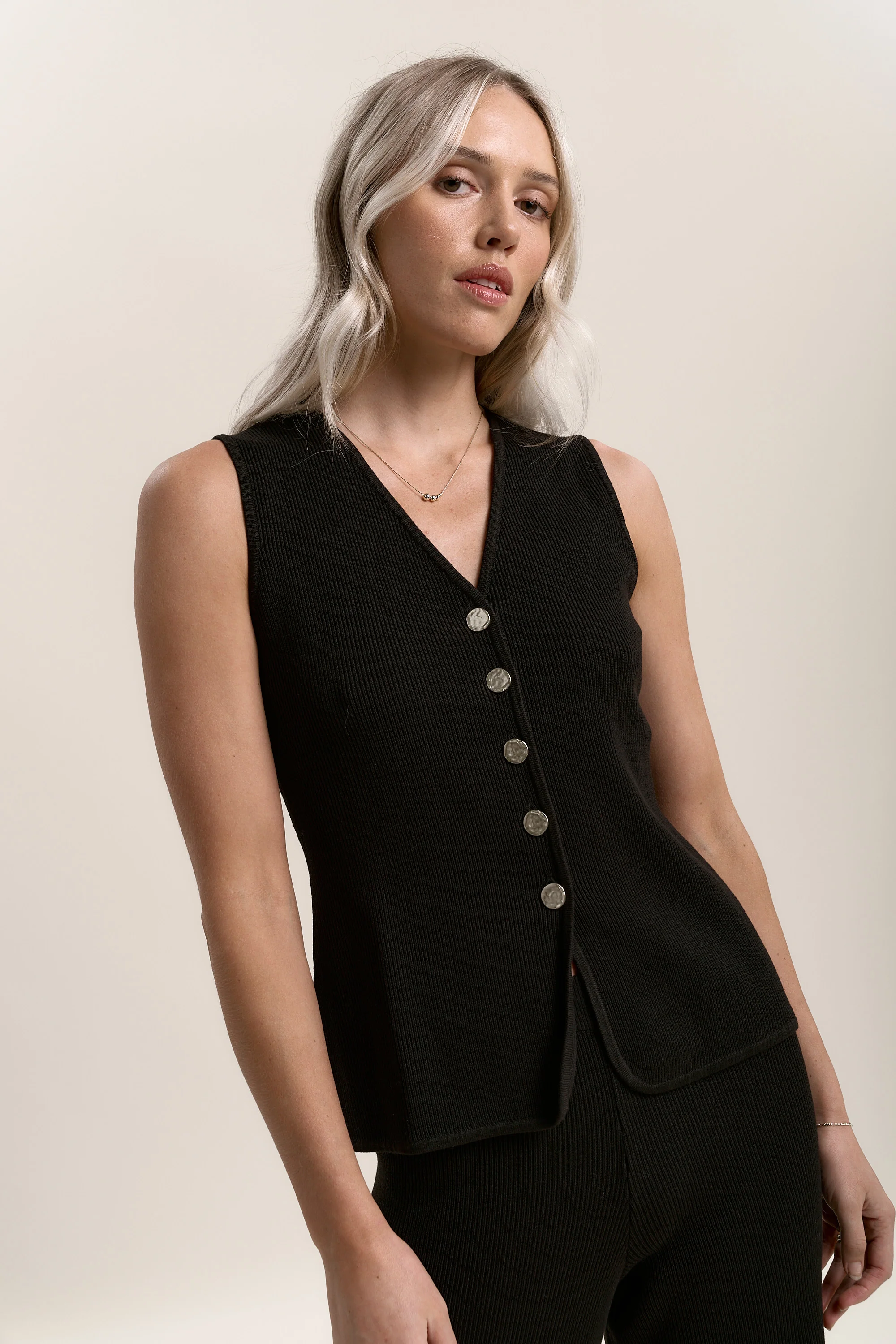 Charlotte Knitted Vest Top - Image 3