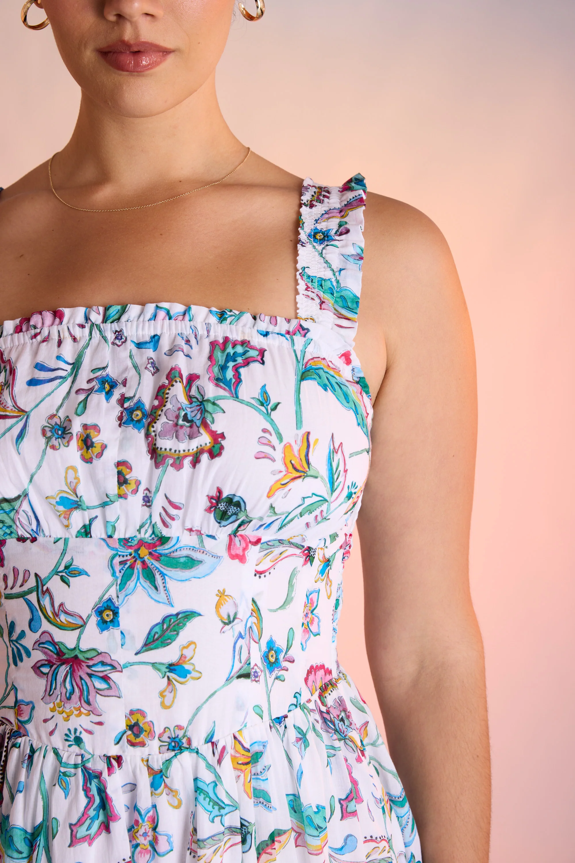Clara Shirred Detail Dress - Image 5