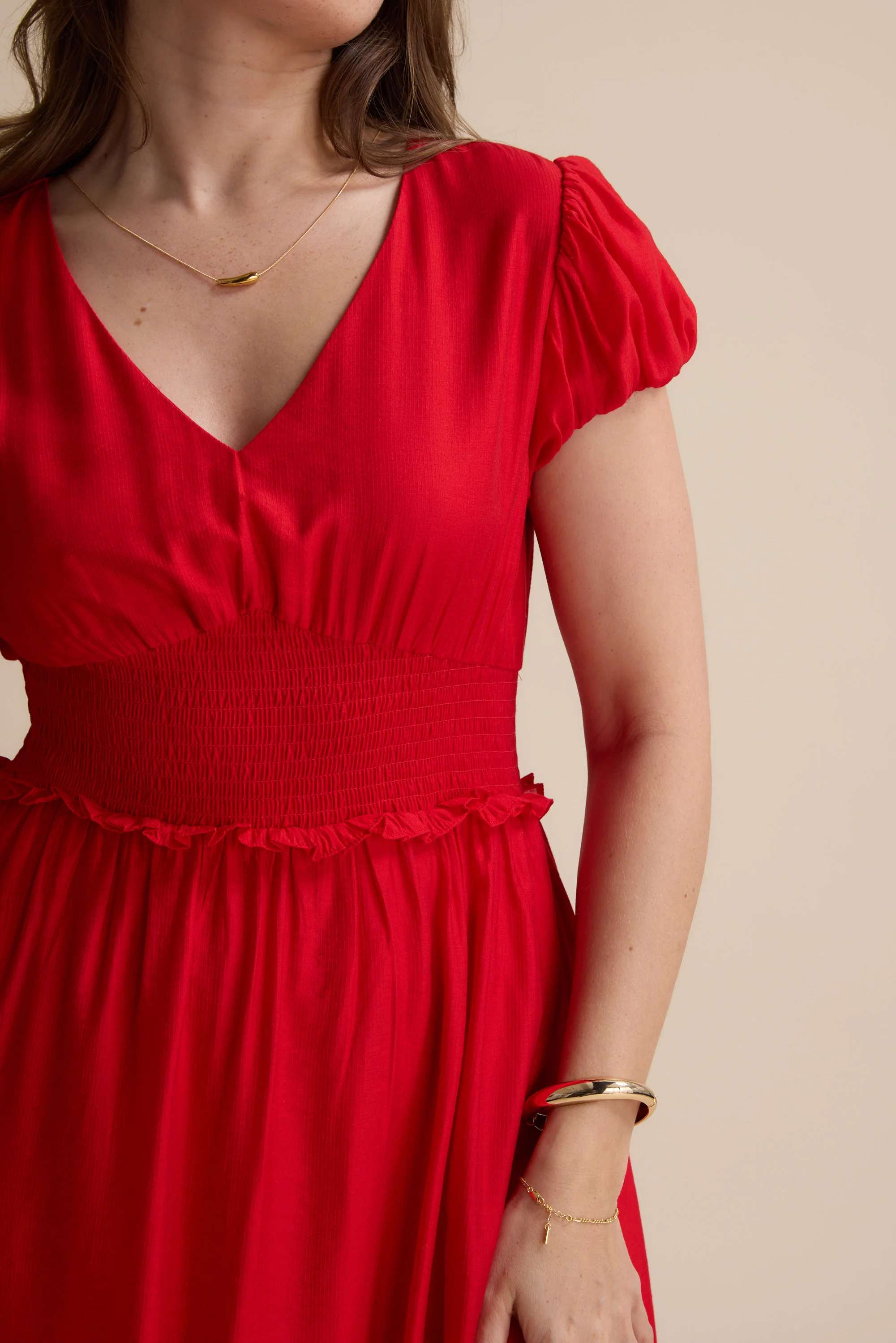 Daisy Cap Sleeve Dress - Image 5