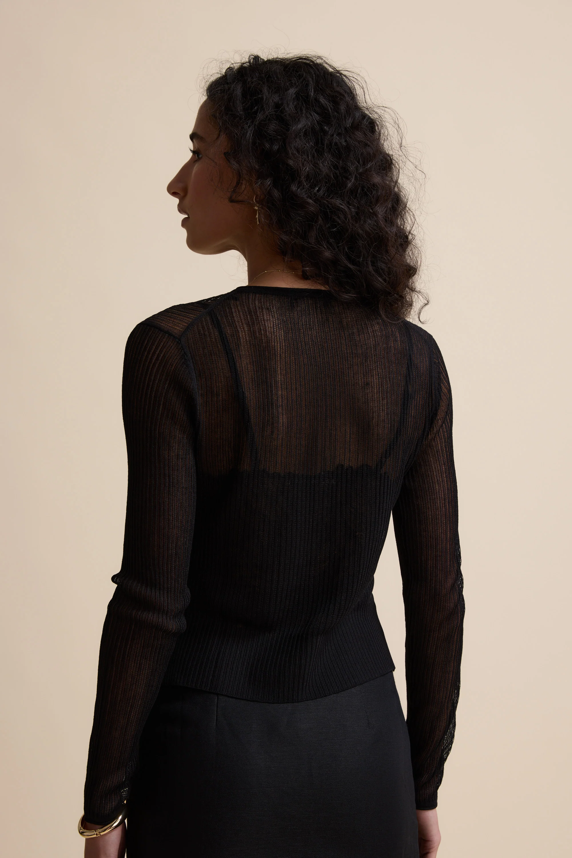Eden Sheer Knit Cardigan - Image 8