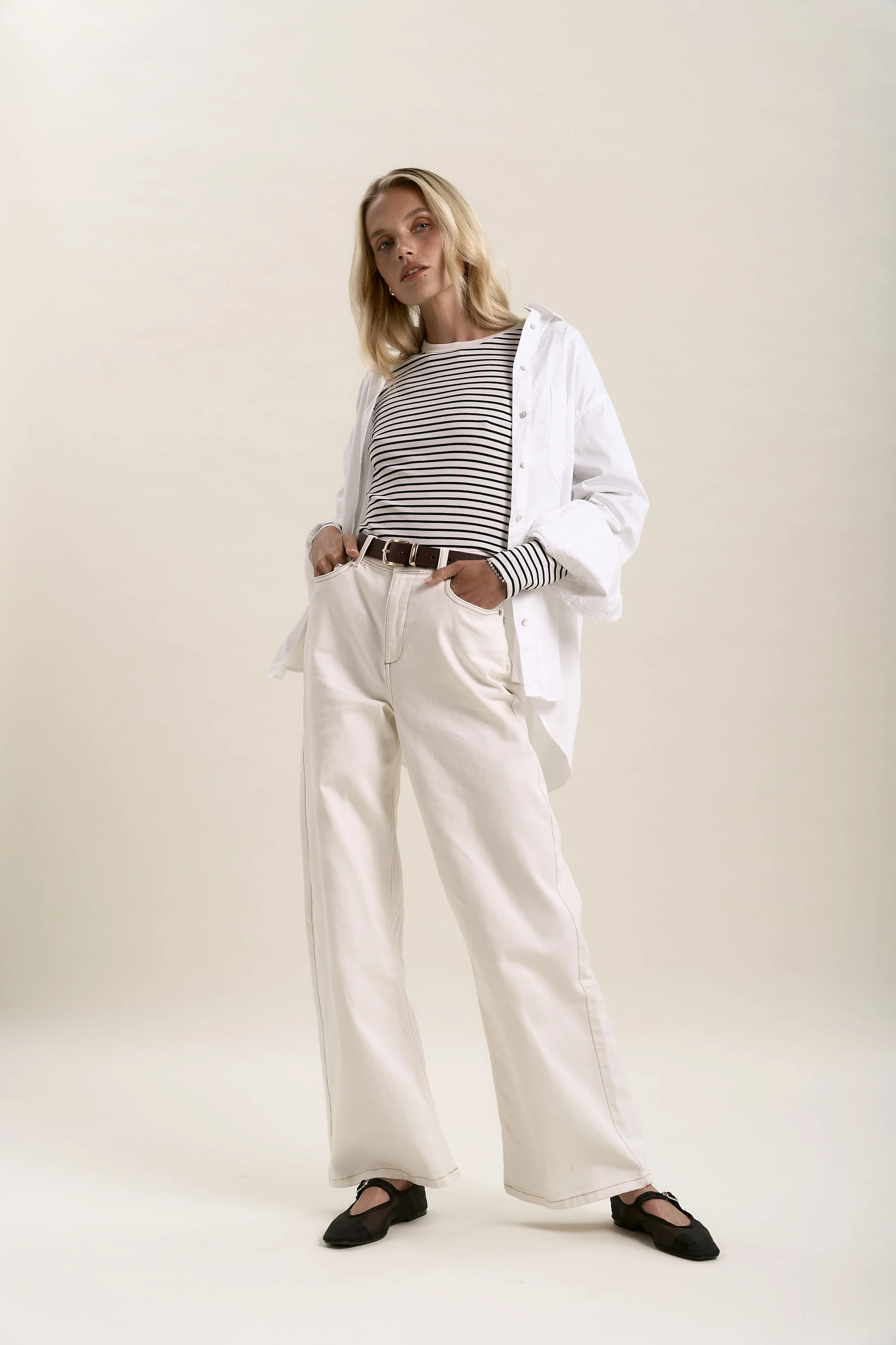 Elementary Basics Long Sleeve Rib Tee - Image 4