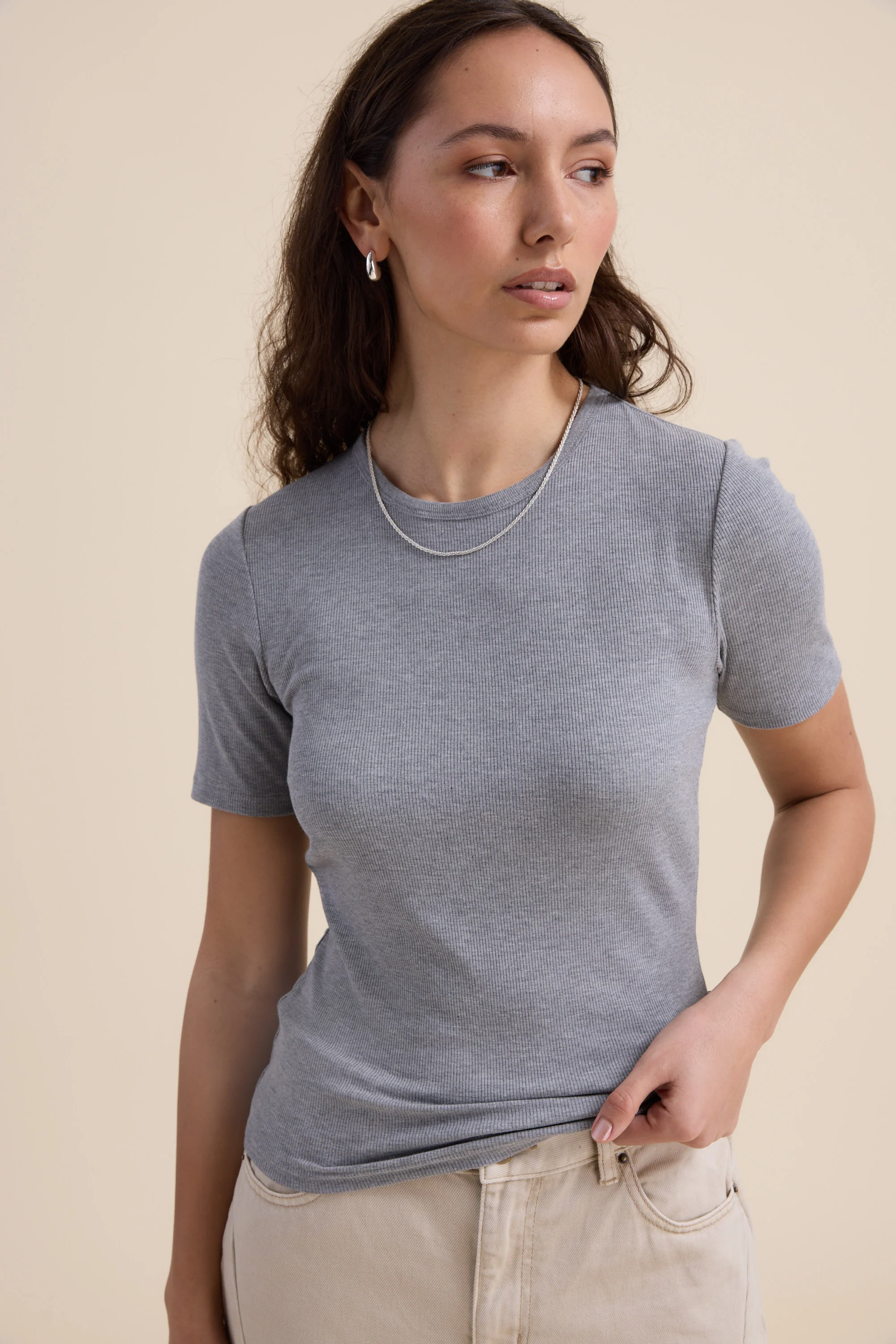 Elementary Basics Rib Tee - Image 2