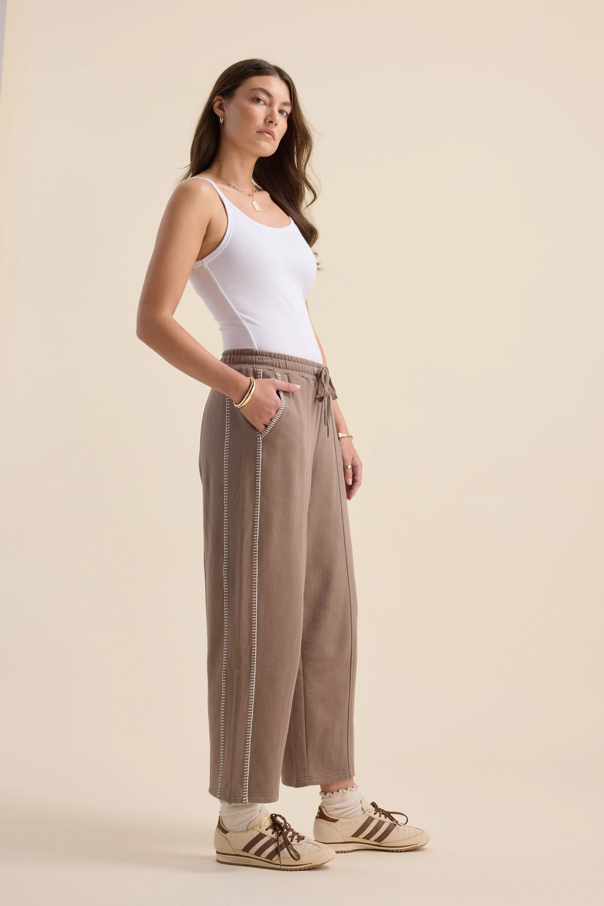 Elementary Blanket Stitch Barrel Trackpant - Image 3