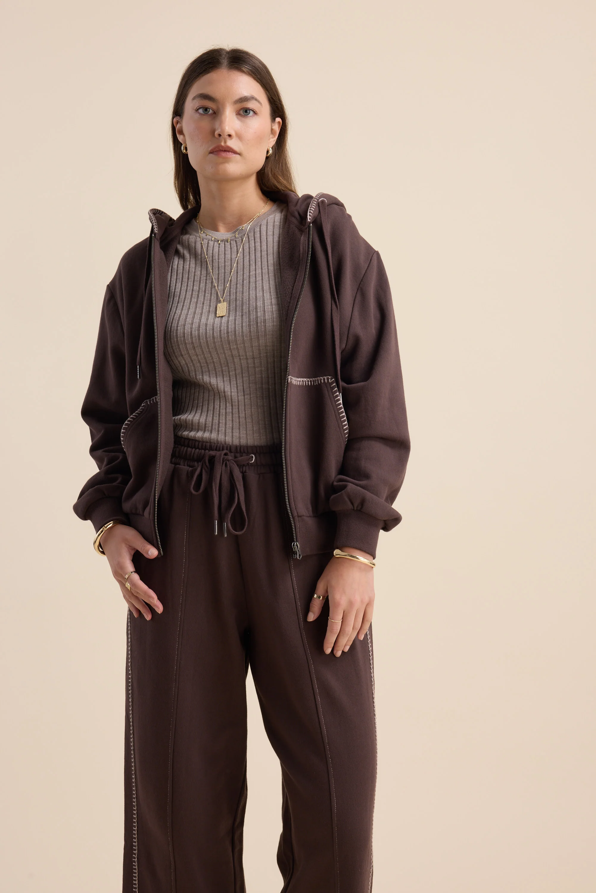 Elementary Blanket Stitch Hoody - Image 4