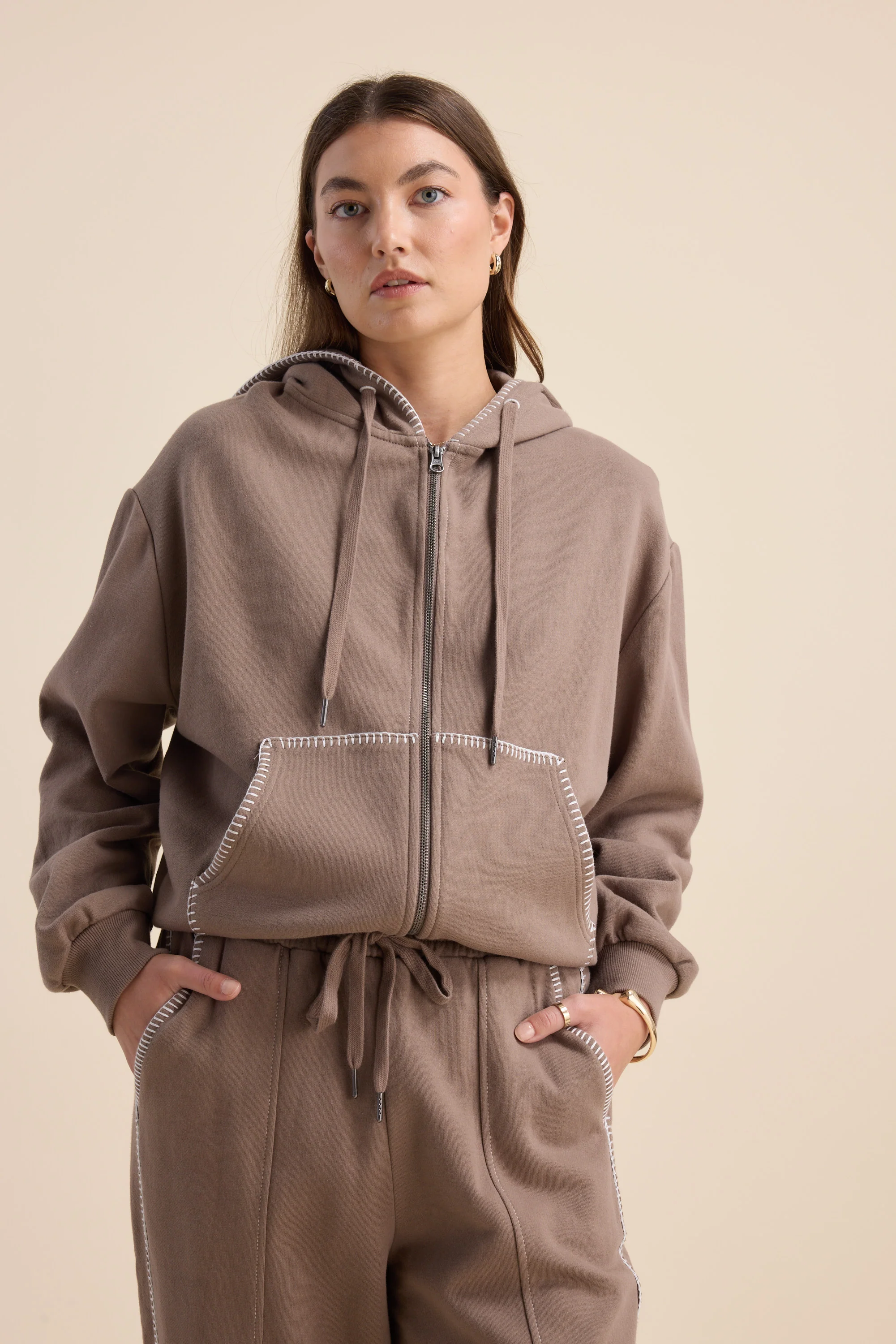 Elementary Blanket Stitch Hoody - Image 3