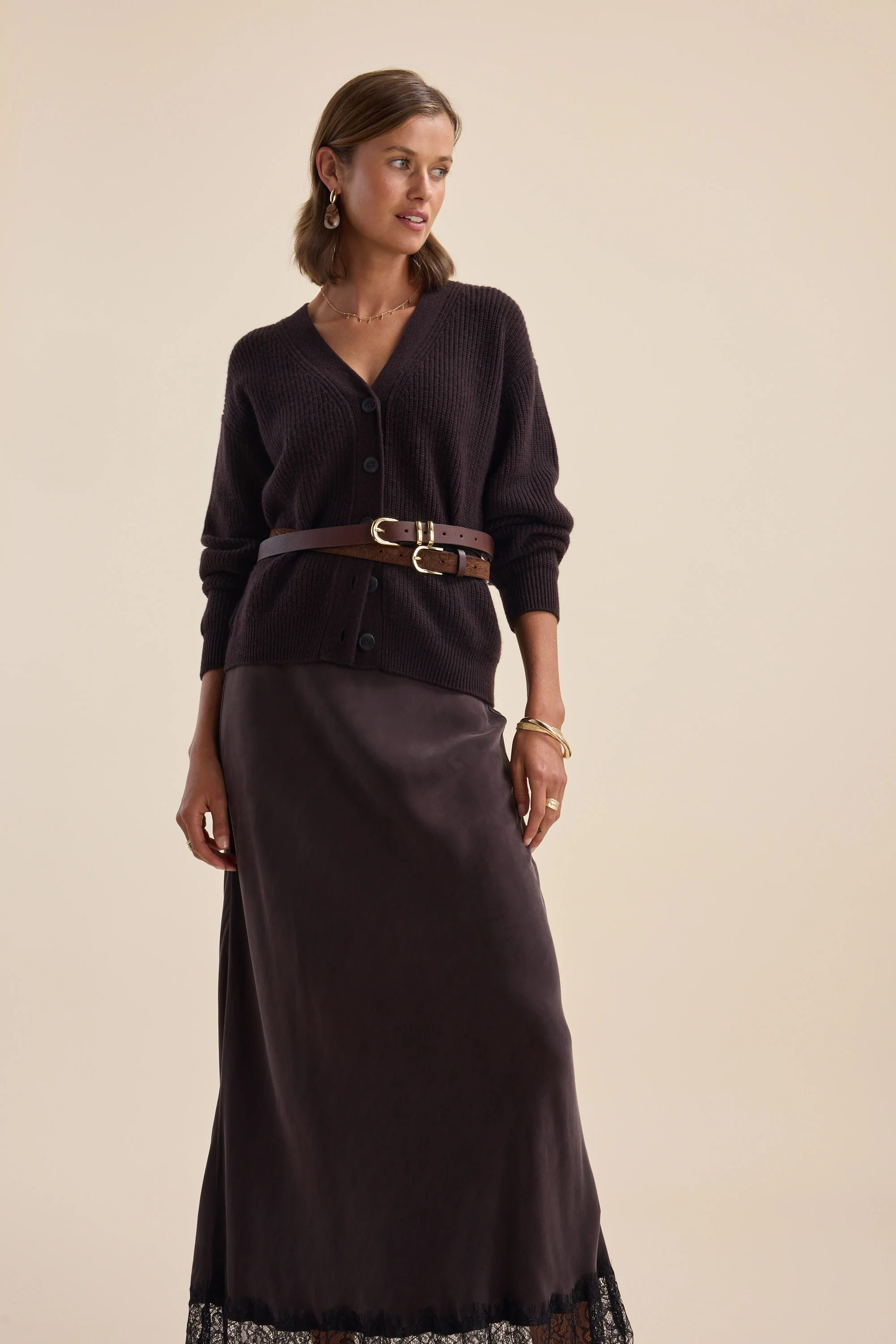 Elementary Cashmere Blend Cardigan - Image 6