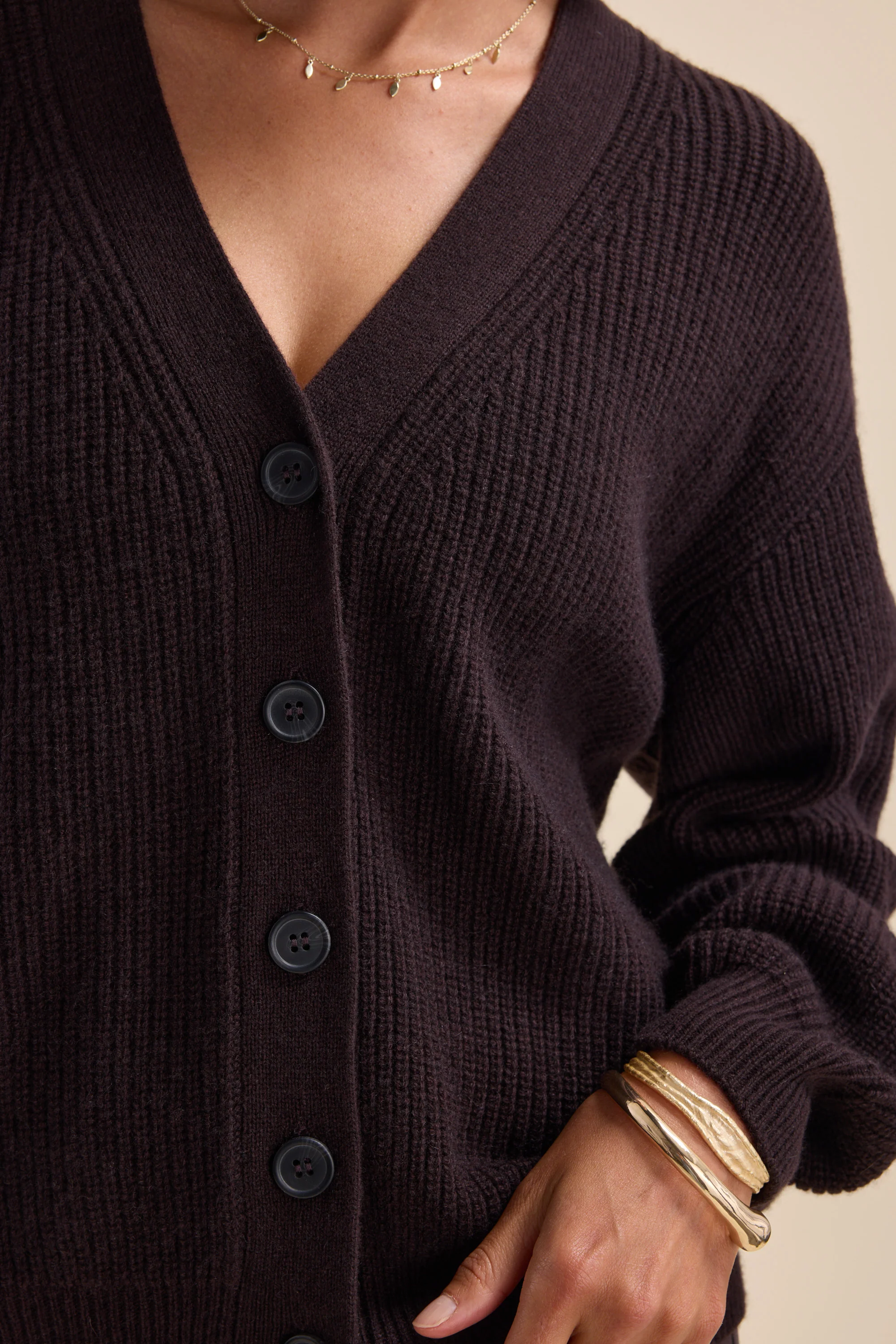 Elementary Cashmere Blend Cardigan - Image 7