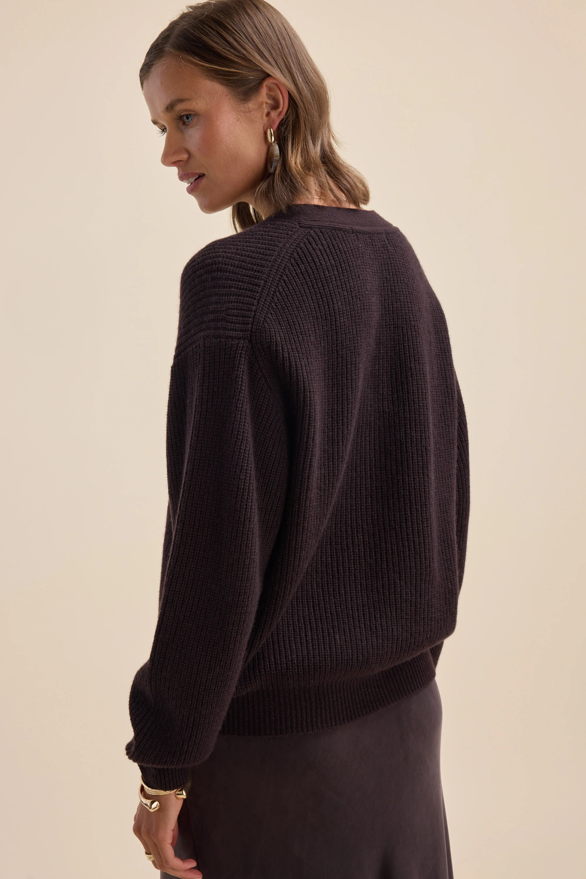 Elementary Cashmere Blend Cardigan - Image 8
