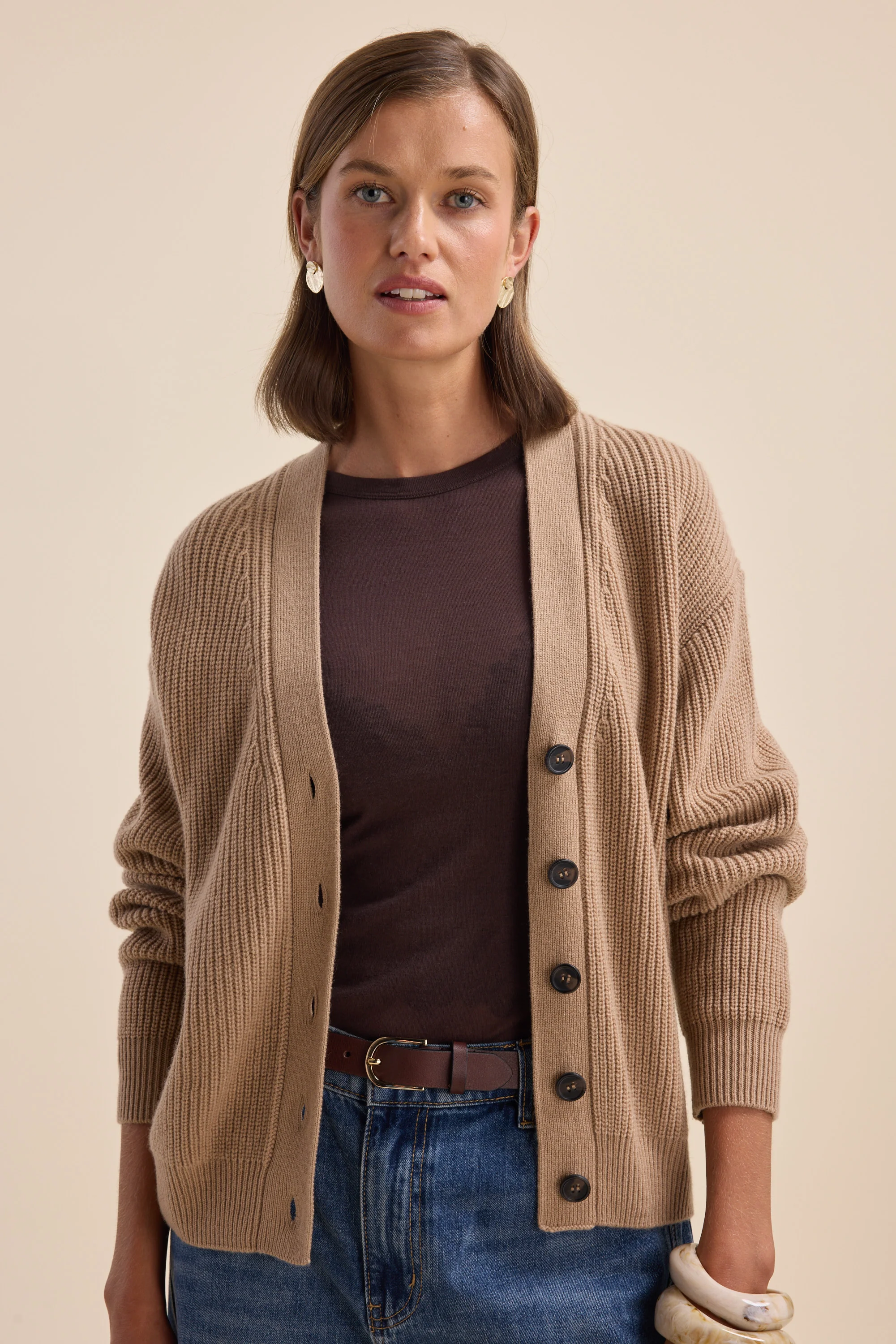 Elementary Cashmere Blend Cardigan - Image 6