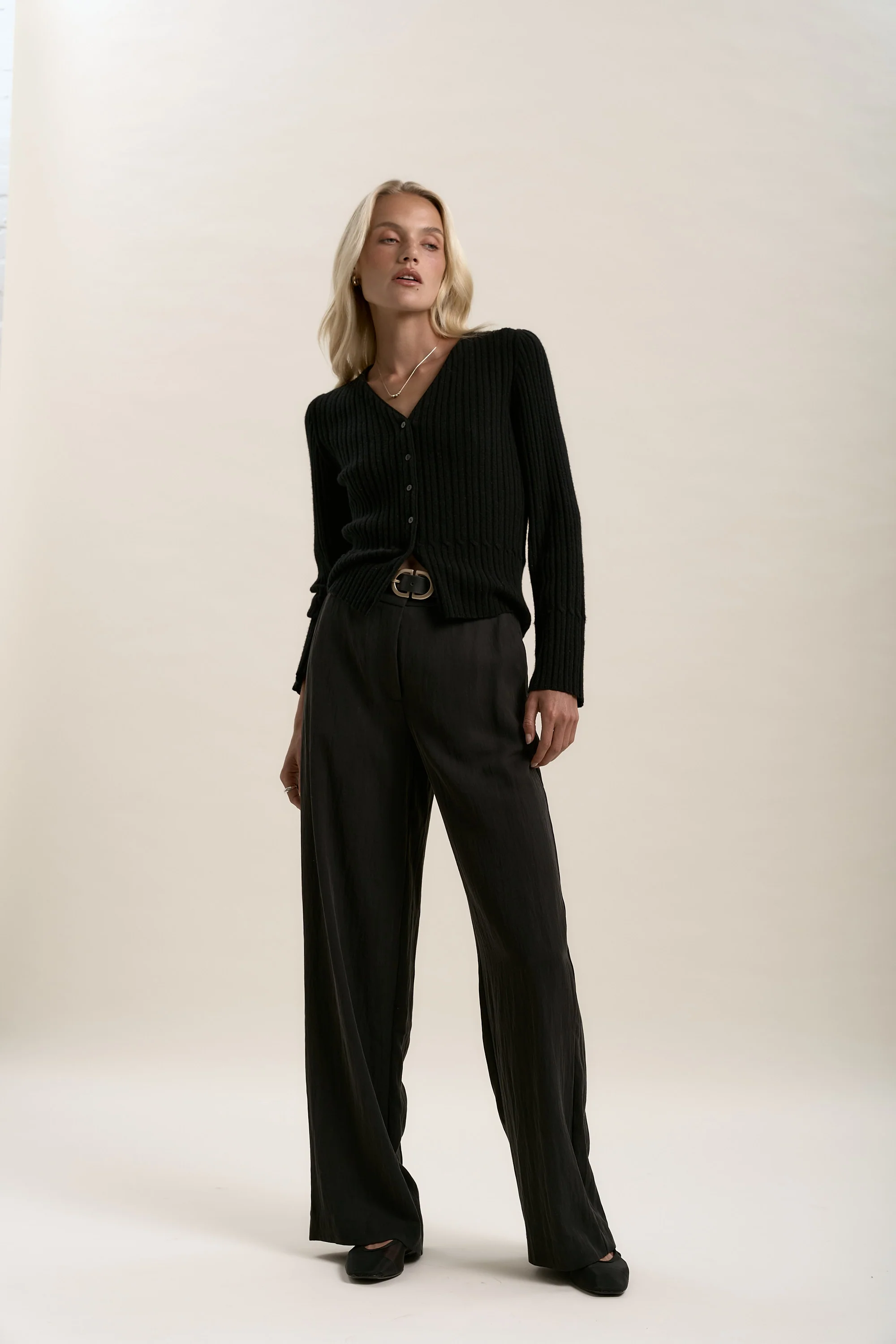 Elementary Cashmere Blend Cardigan - Image 4