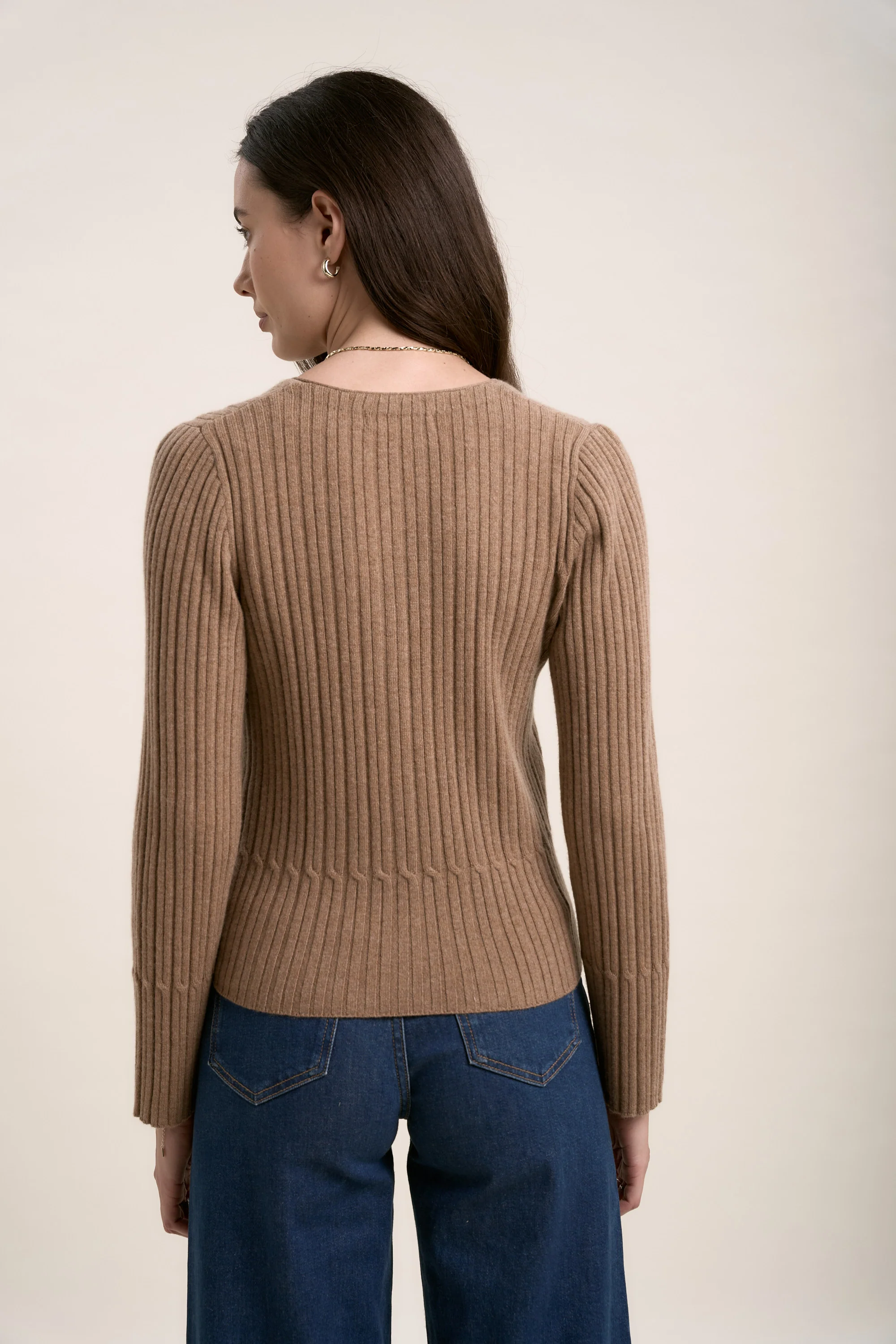 Elementary Cashmere Blend Cardigan - Image 5