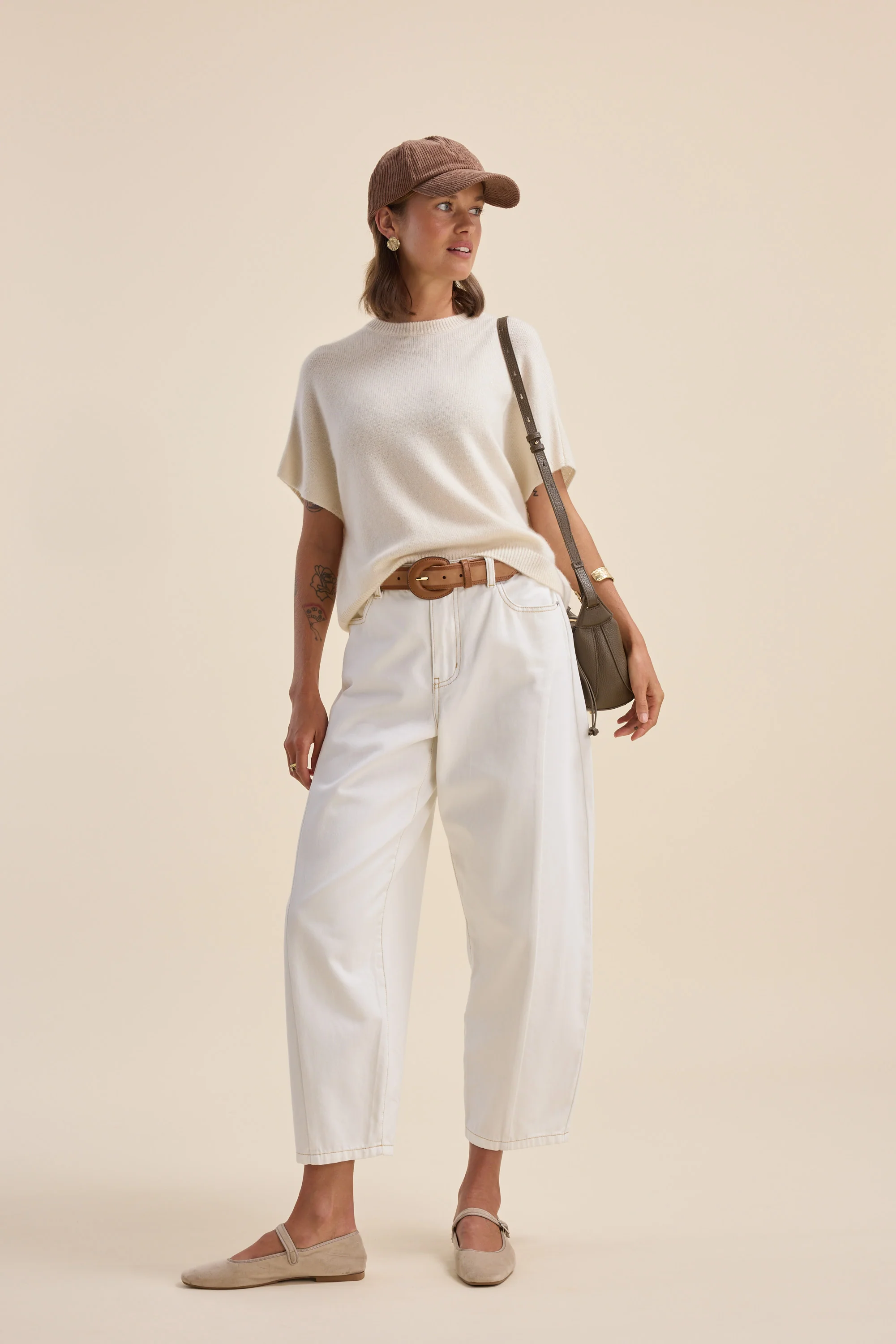 Elementary Cashmere Blend Drop Shoulder Top - Image 5