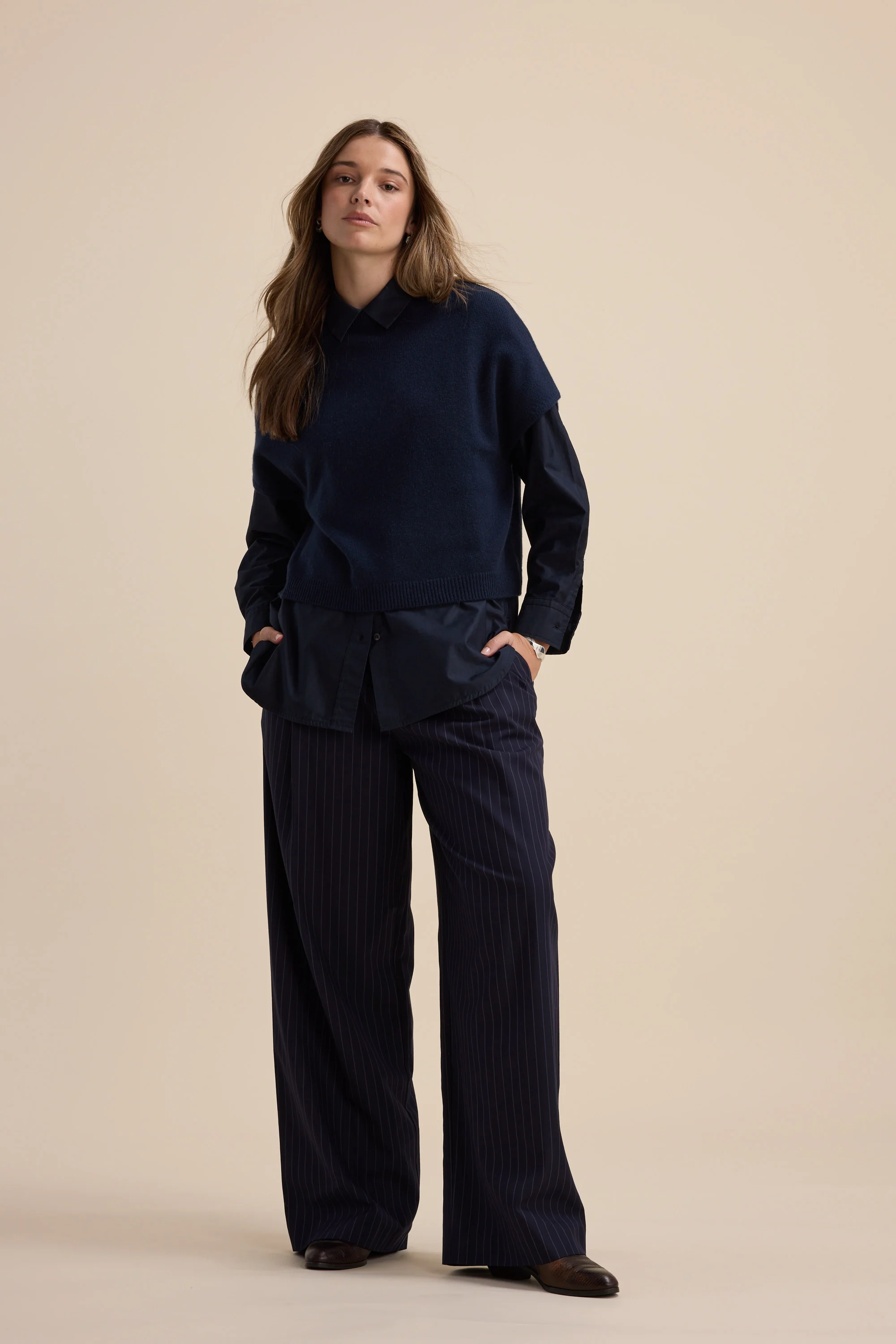 Elementary Cashmere Blend Drop Shoulder Top - Image 5