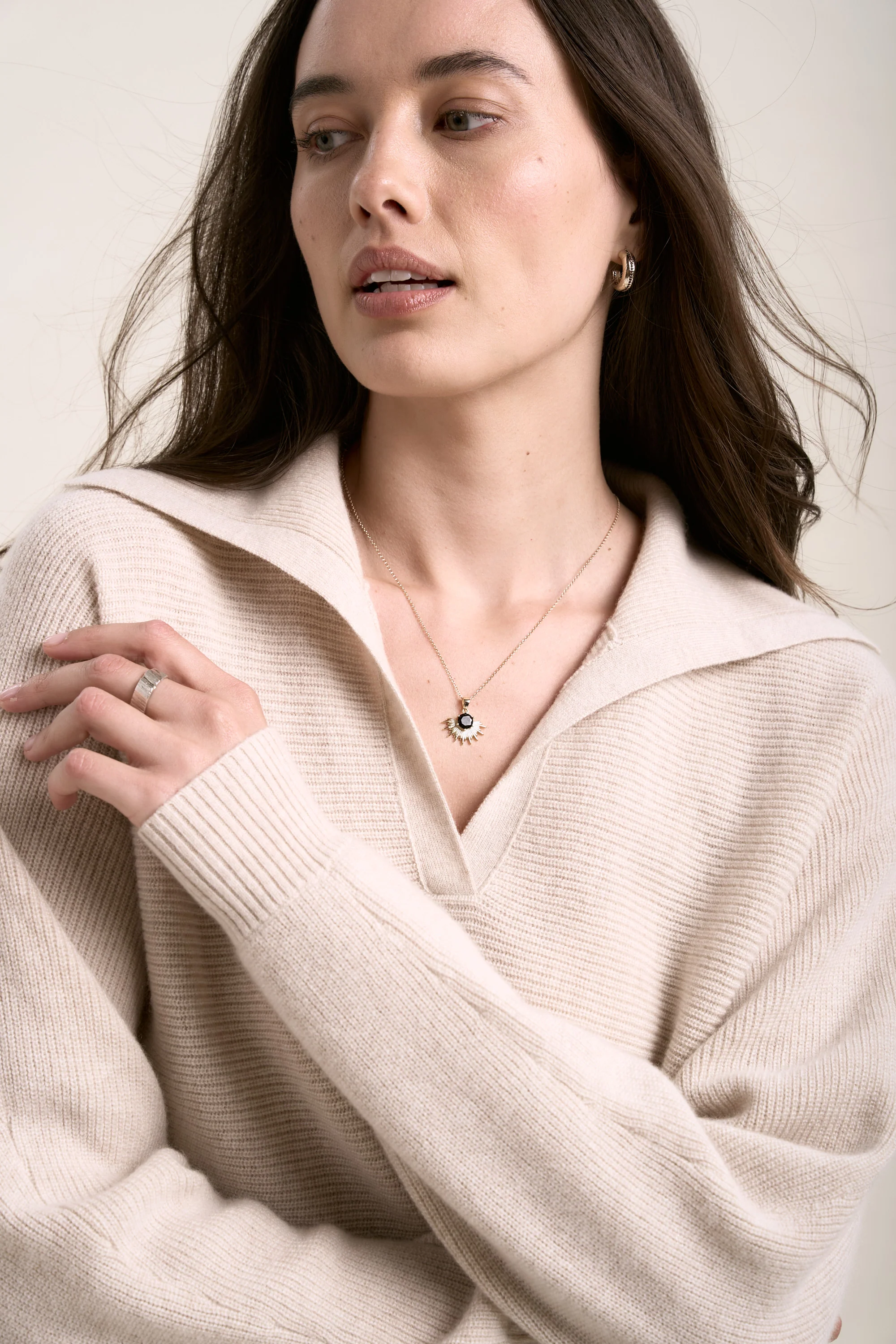 Elementary Cashmere Blend Henley - Image 4