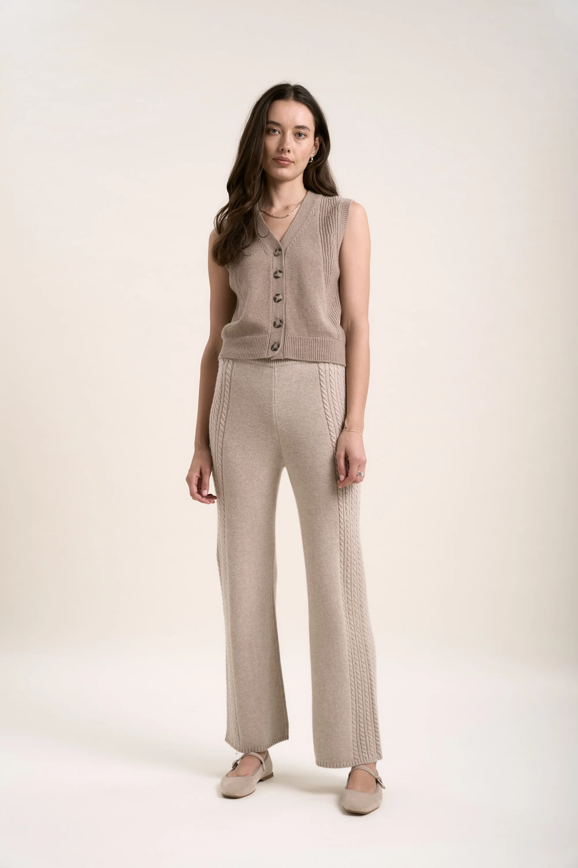 Elementary Cashmere Blend Knitted Jogger - Image 3