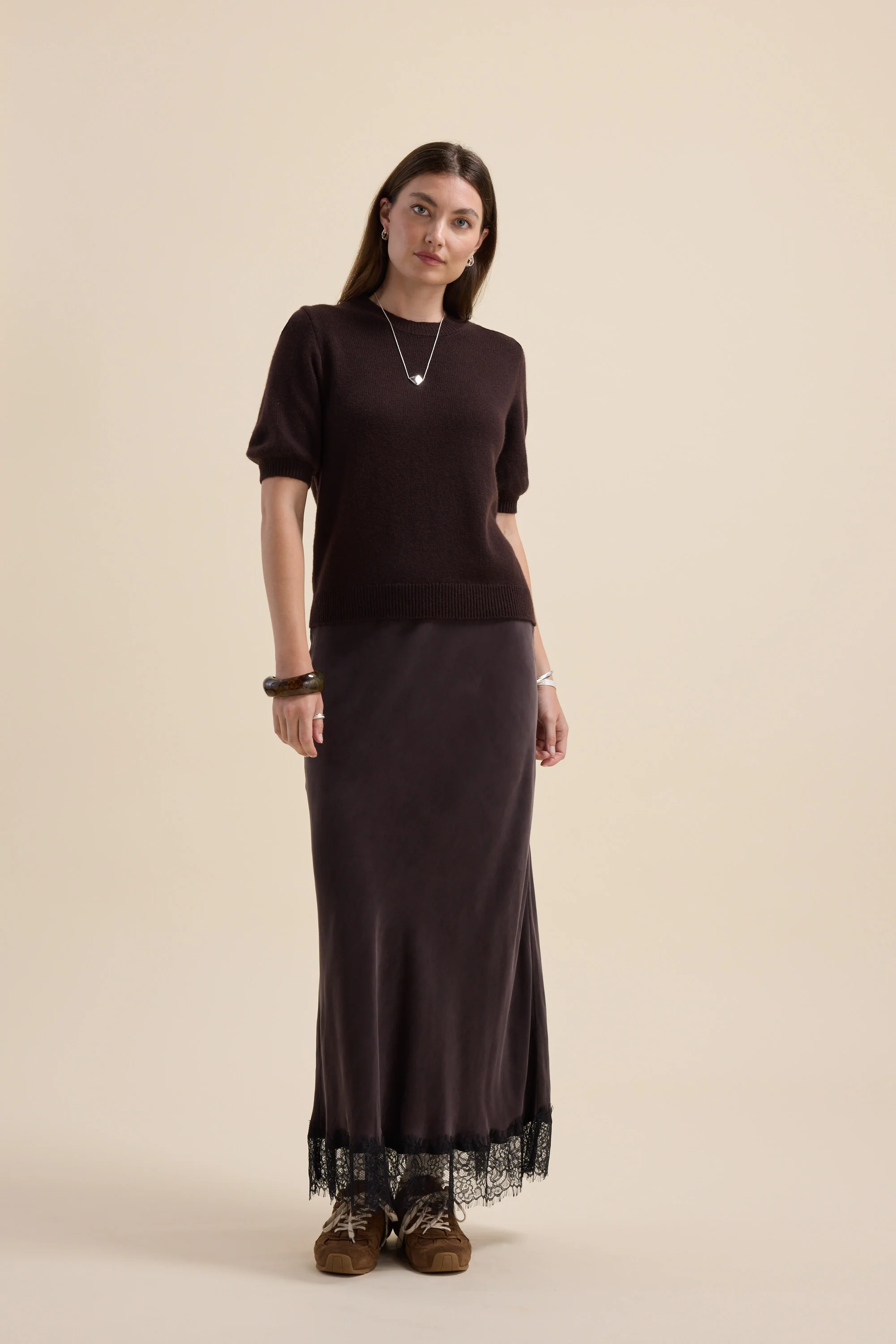 Elementary Cashmere Blend Tee Shirt - Image 4