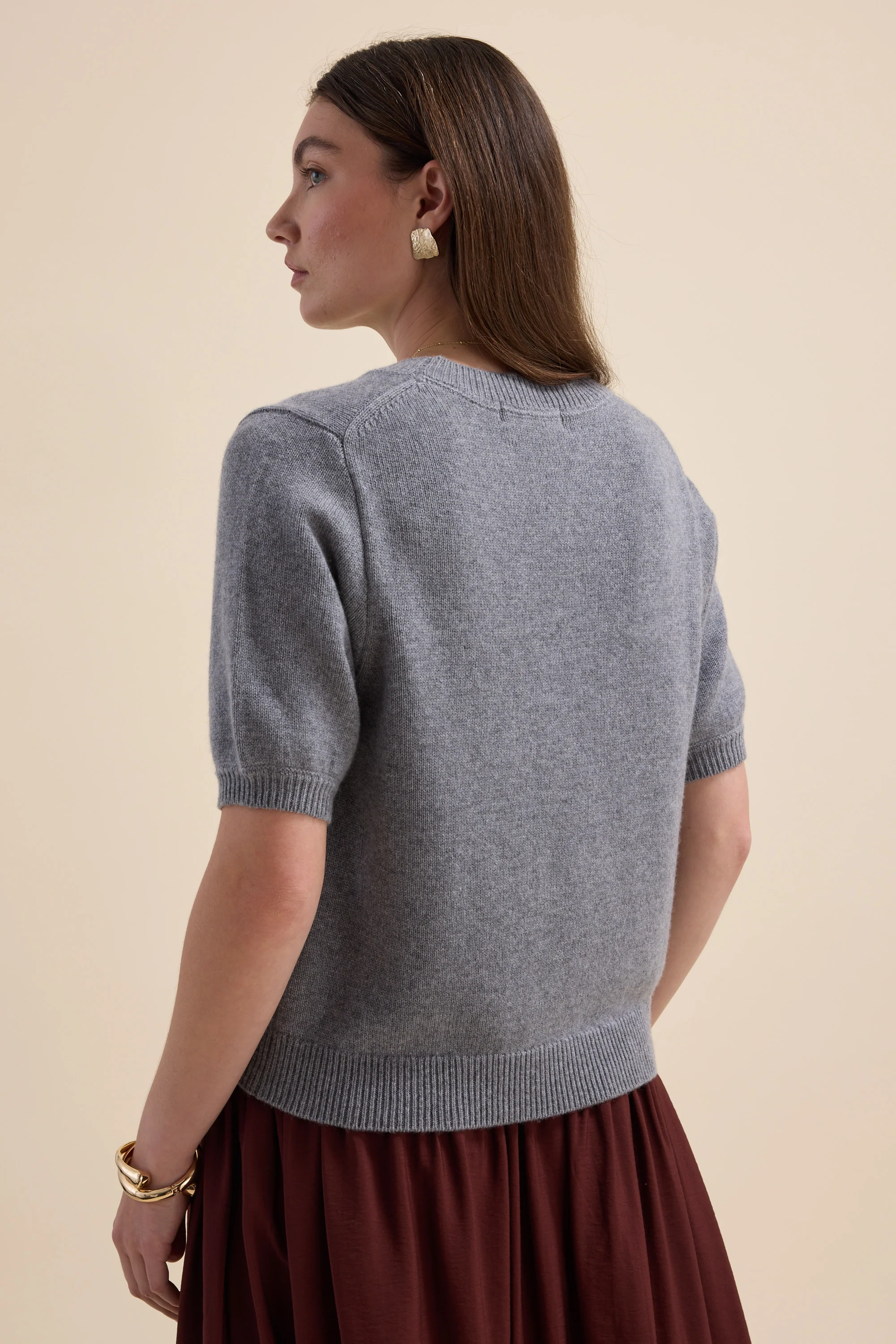 Elementary Cashmere Blend Tee Shirt - Image 6