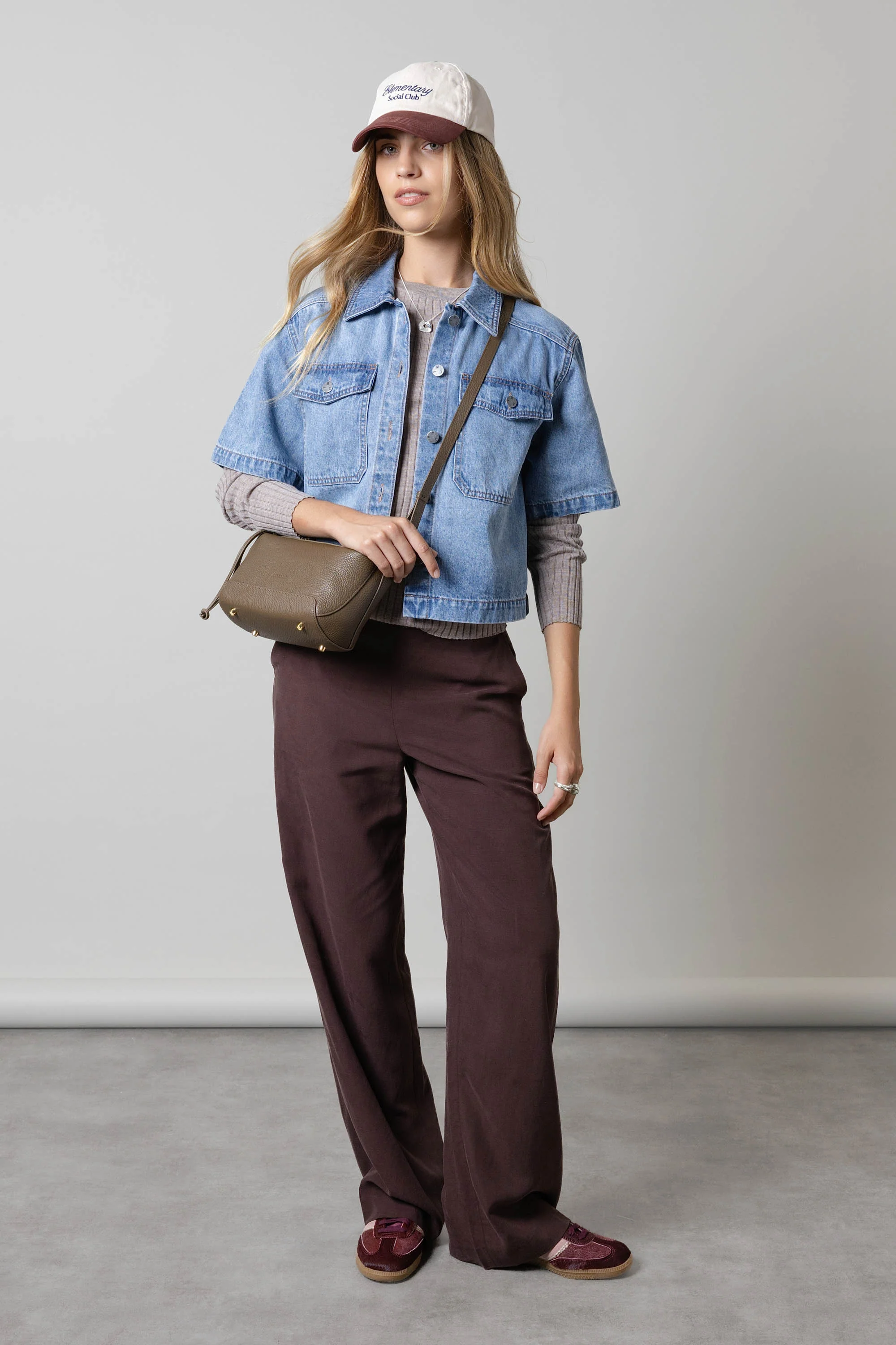 Elementary Cropped Denim Shirt - Image 3